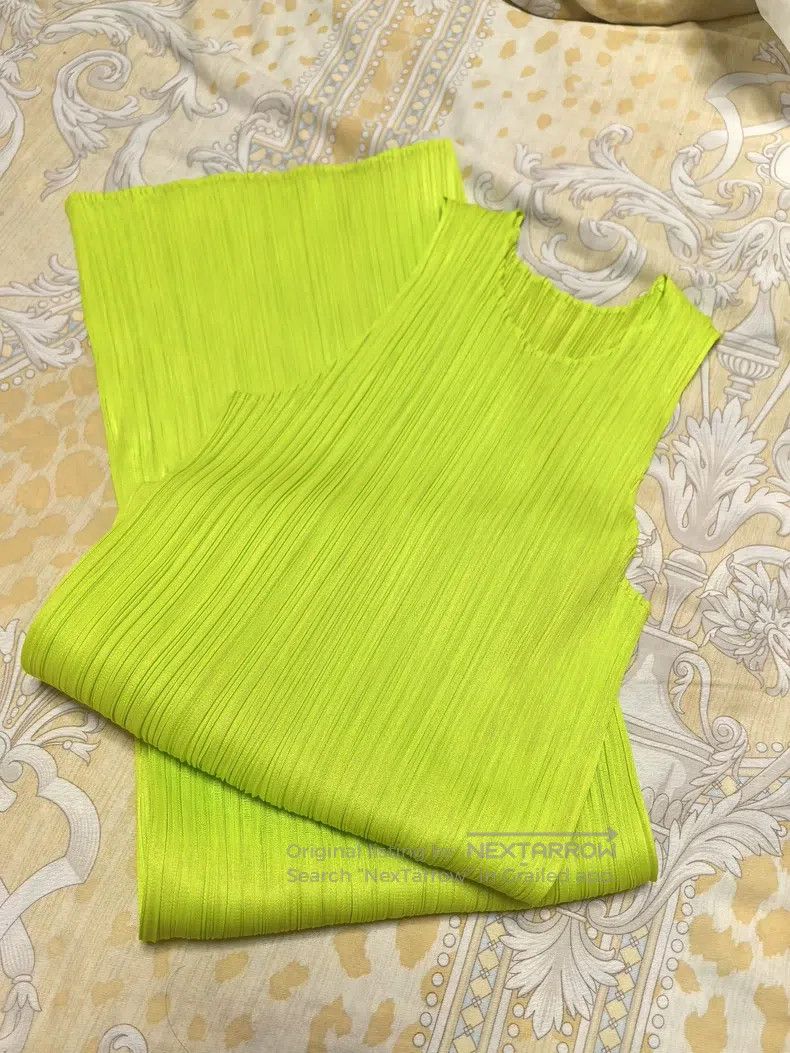 Issey Miyake Issey Miyake Gradient Green Dress Size L / US 10 / IT 46 - 2 Thumbnail
