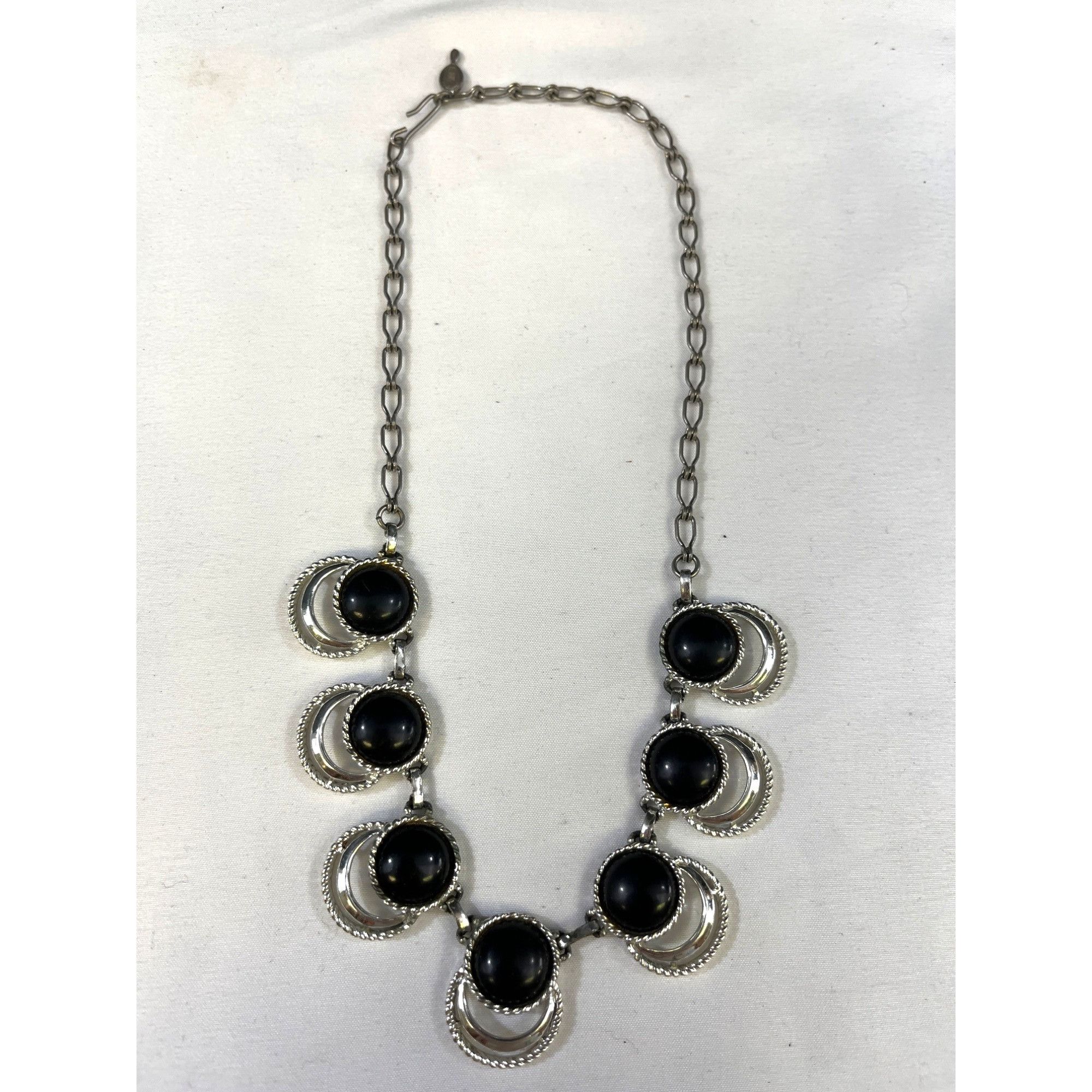 Other Sarah Coventry Womens Silver & Black Choker Necklace SKU 640 Size ONE SIZE - 4 Thumbnail