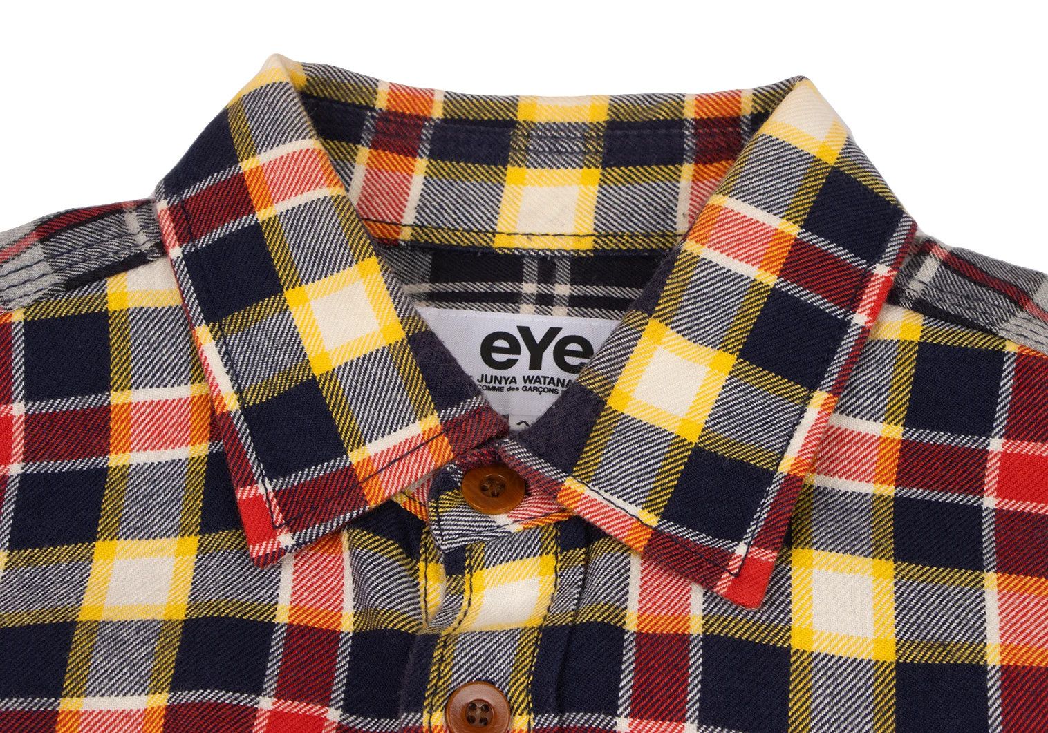 Junya Watanabe Checkered Flannel Shirt in Yellow and Red, Size XS Size US XS / EU 42 / 0 - 3 Thumbnail