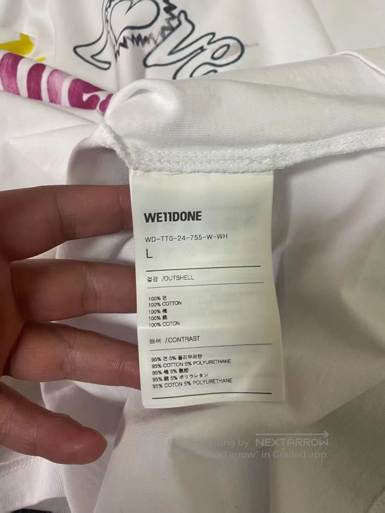 WE11DONE we11done Crewneck Letter Slim T. Size US L / EU 52-54 / 3 - 5 Thumbnail
