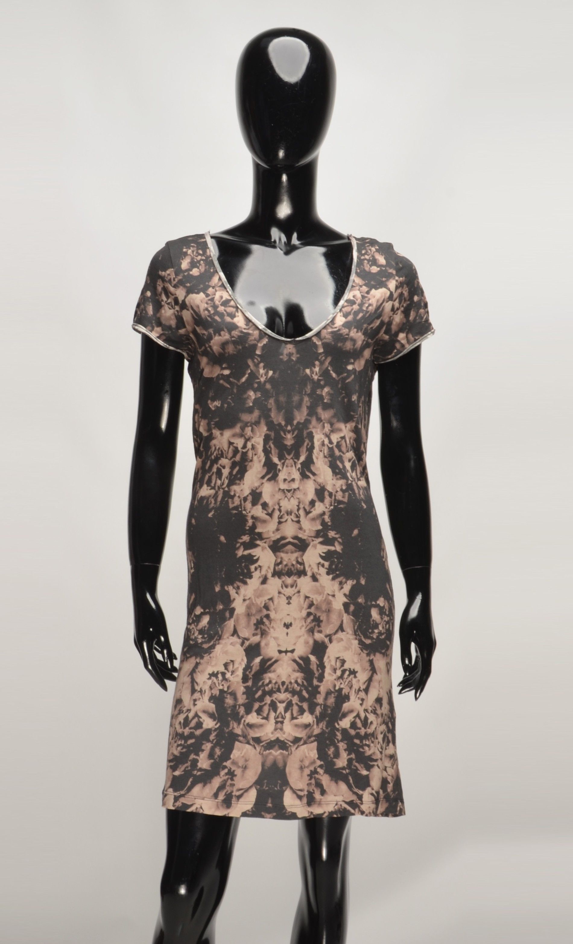 Allsaints Allsaints Abstract Print Scoop Neck Bodycon Stretch Dress Size M / US 6-8 / IT 42-44 - 1 Thumbnail