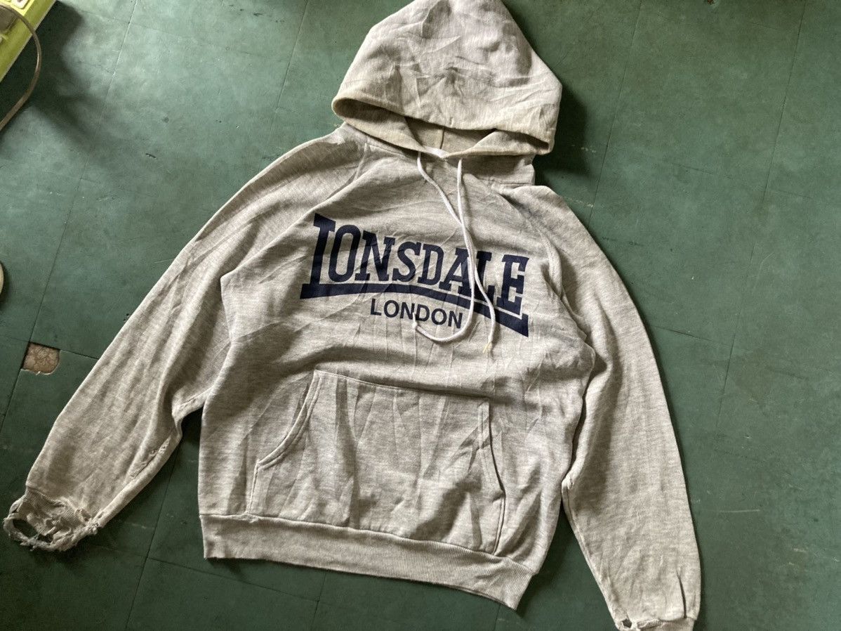Vintage Sweater Lonsdale London Hoodie 80s