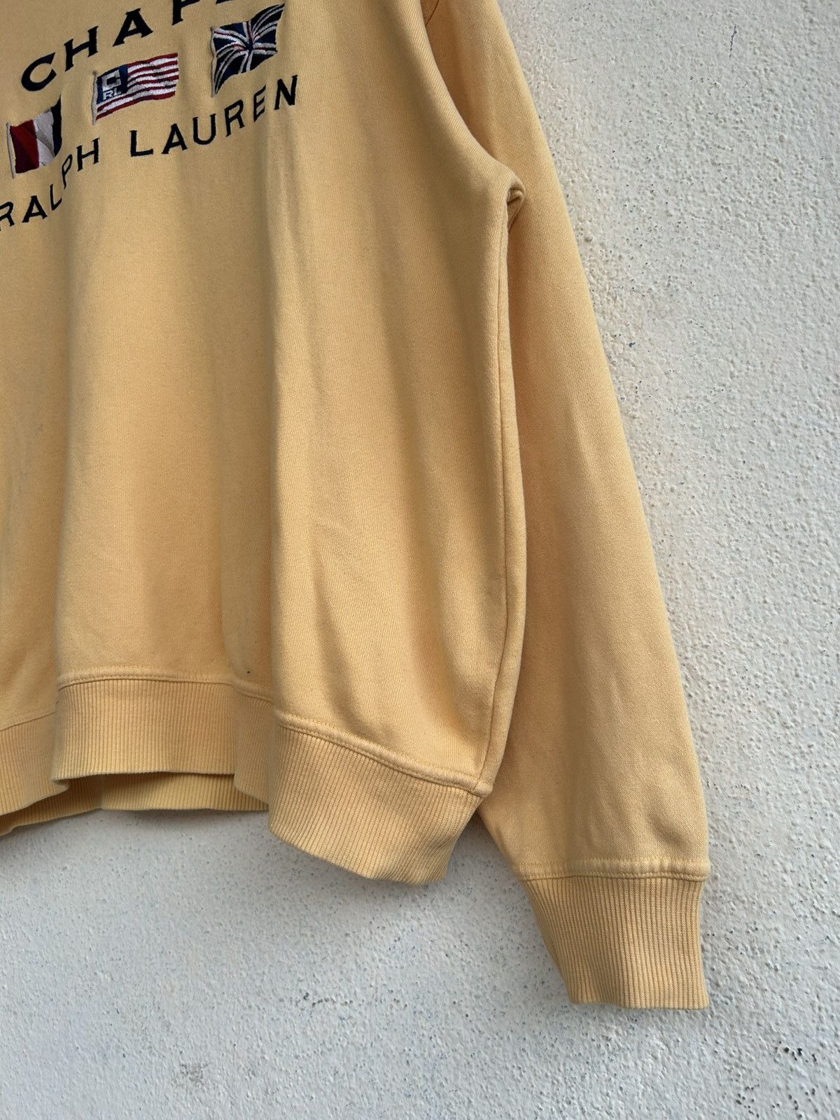 Chaps Ralph Lauren × Ralph Lauren × Vintage Vintage Chaps Ralph Lauren Cross Flag Sweatshirt Size US L / EU 52-54 / 3 - 4 Thumbnail