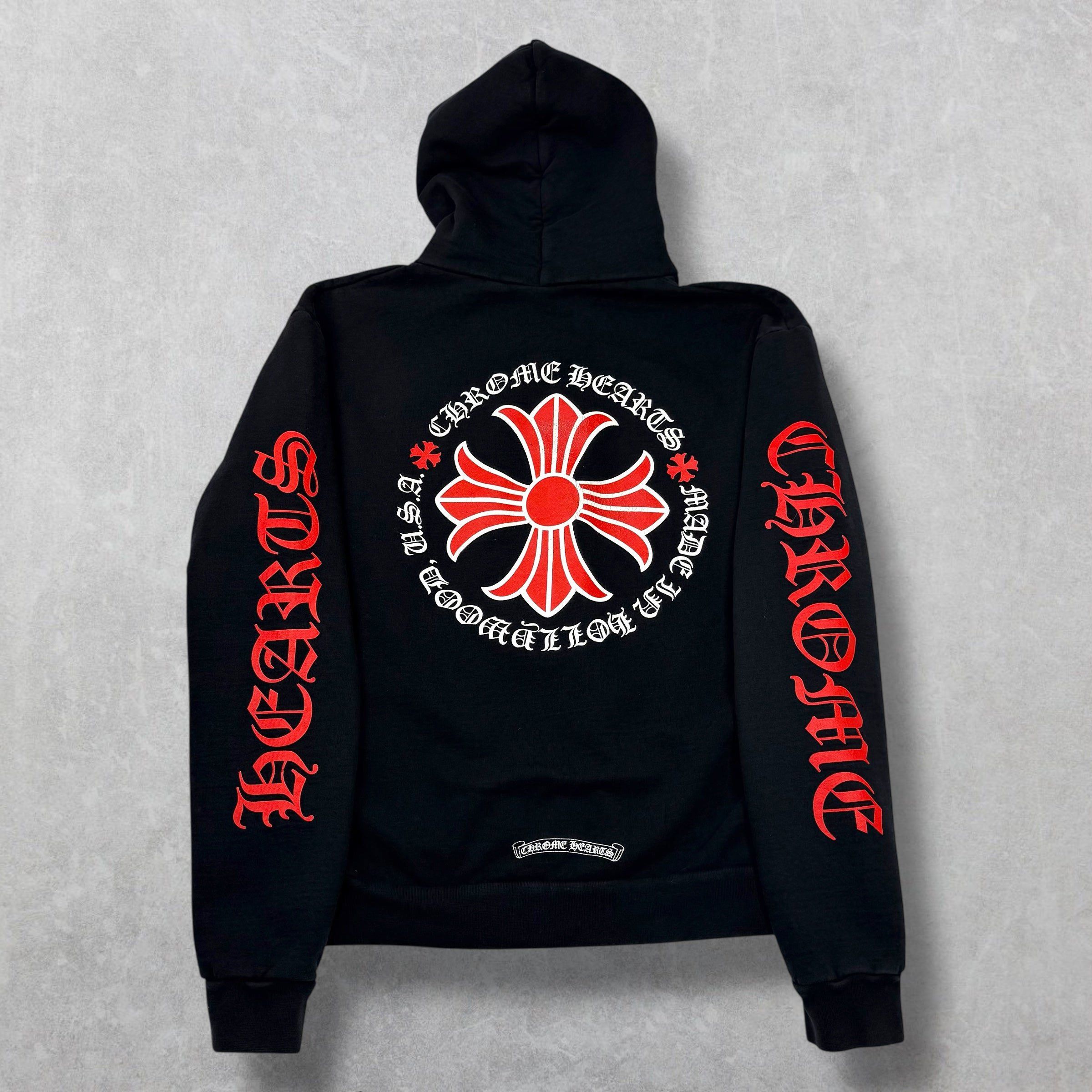 Chrome Hearts Chrome Hearts Hollywood Red Plus Cross Zip Up S Size US S / EU 44-46 / 1 - 2 Thumbnail