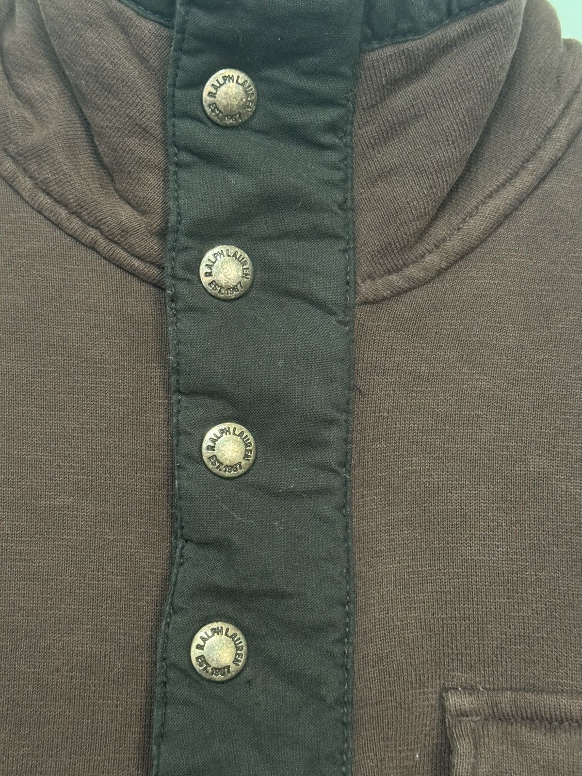 RRL Ralph Lauren 💥 POLO RALPH LAUREN HALF BUTTON & ZIPPER TALON ZIP Size US XS / EU 42 / 0 - 15 Thumbnail