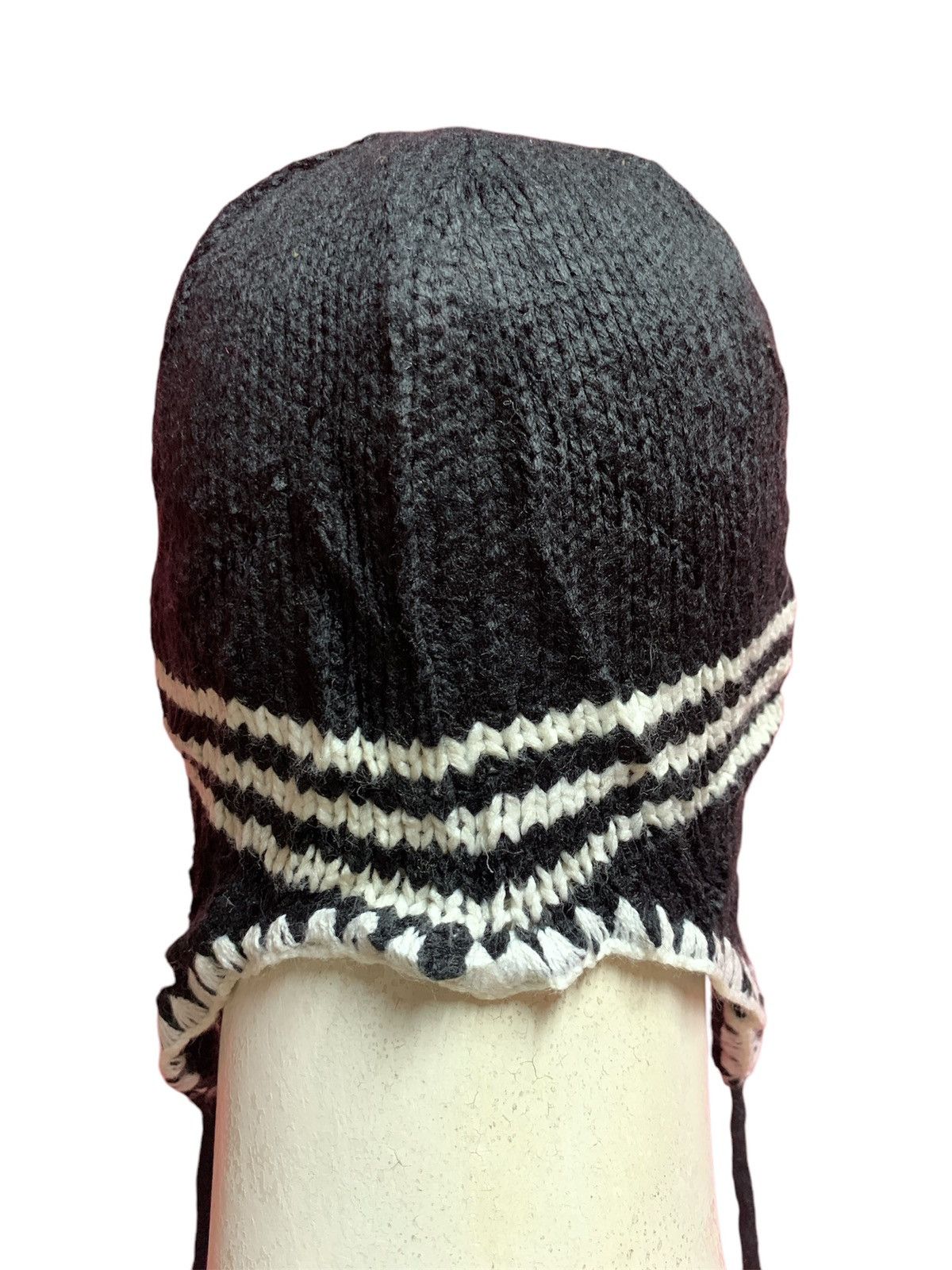 Adidas × Vintage Adidas Beanie Vintage Full Black Size ONE SIZE - 4 Thumbnail