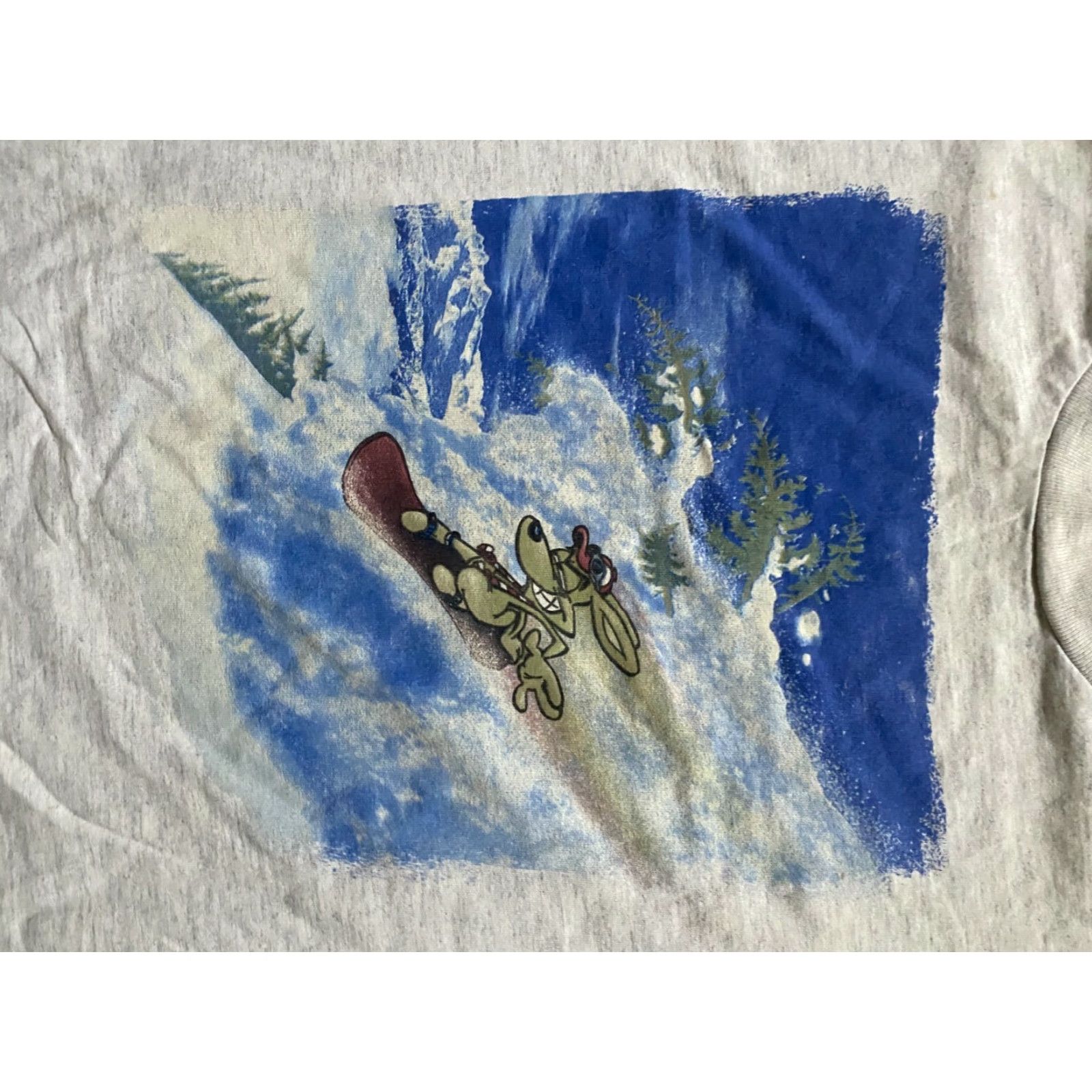 Vintage VINTAGE Dog Cartoon Snowboard Shirt Mens M Black 90s Single Stitch T-Shirt Size US M / EU 48-50 / 2 - 3 Thumbnail