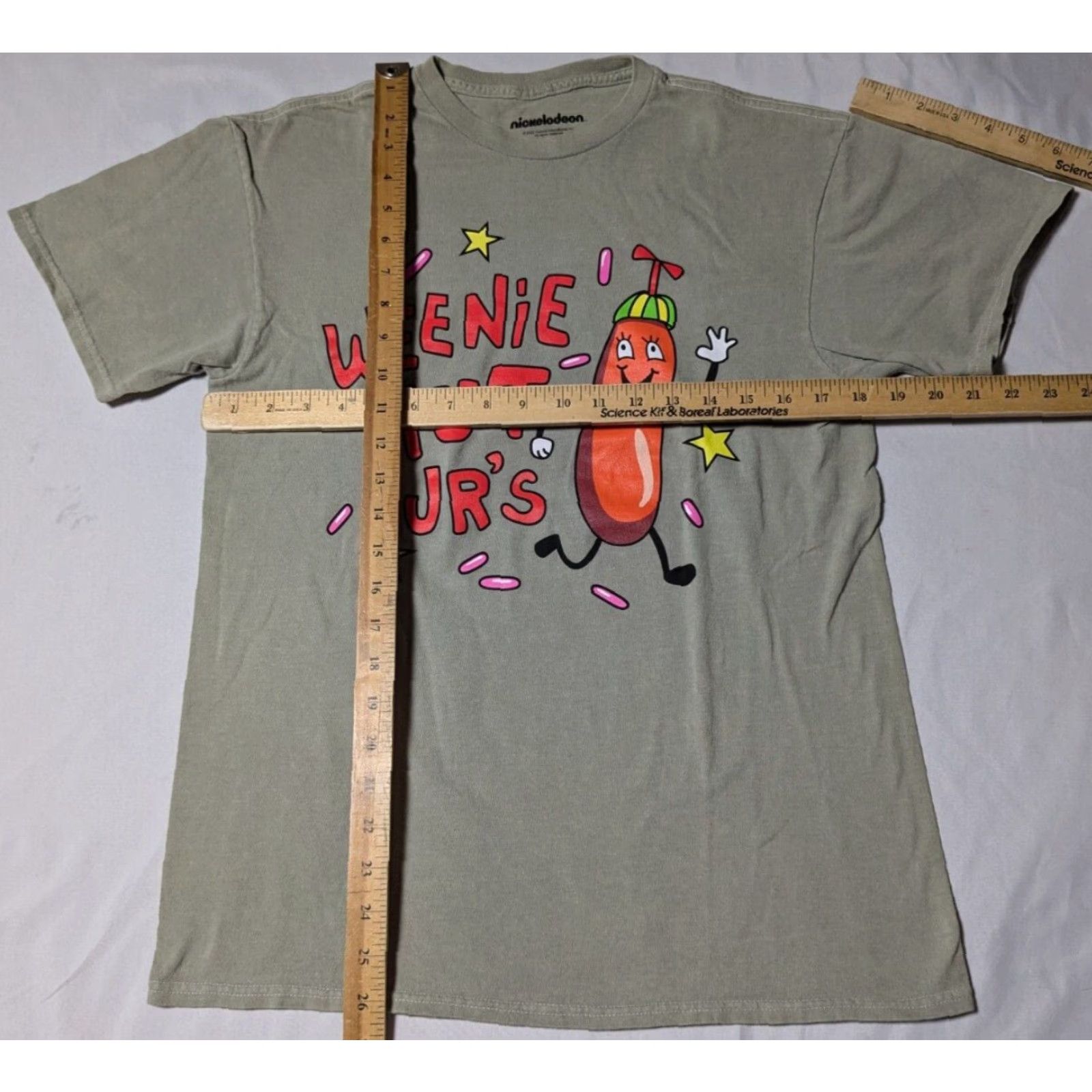 Nickelodeon NIckelodeon Men Medium Green 100% Cotton Double-Sided WEENIE HUT JR'S T-Shirt Size US M / EU 48-50 / 2 - 6 Thumbnail
