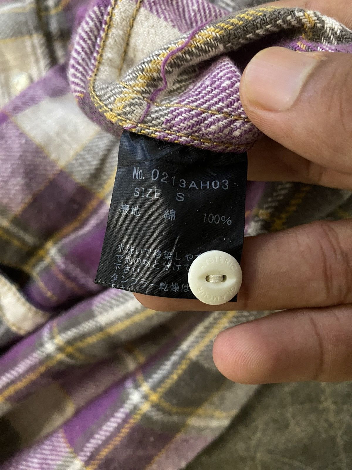 Hysteric Glamour × Japanese Brand × Vintage Hysteric Glamour Flannel Western Pearl Snap Button Shirts Size S / US 4 / IT 40 - 3 Thumbnail
