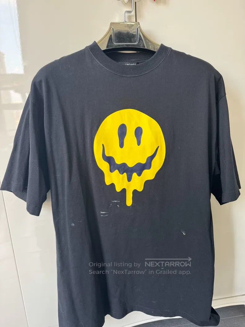 Balenciaga Balenciaga Smiley Face T-Shirt, Size M Size US M / EU 48-50 / 2 - 1 Thumbnail