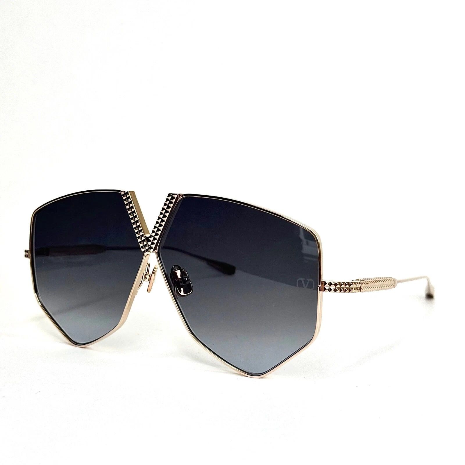 Valentino VALENTINO V HEXAGON VLS115 Gold Titanium Gray Mask VLS 115A Size ONE SIZE - 5 Thumbnail