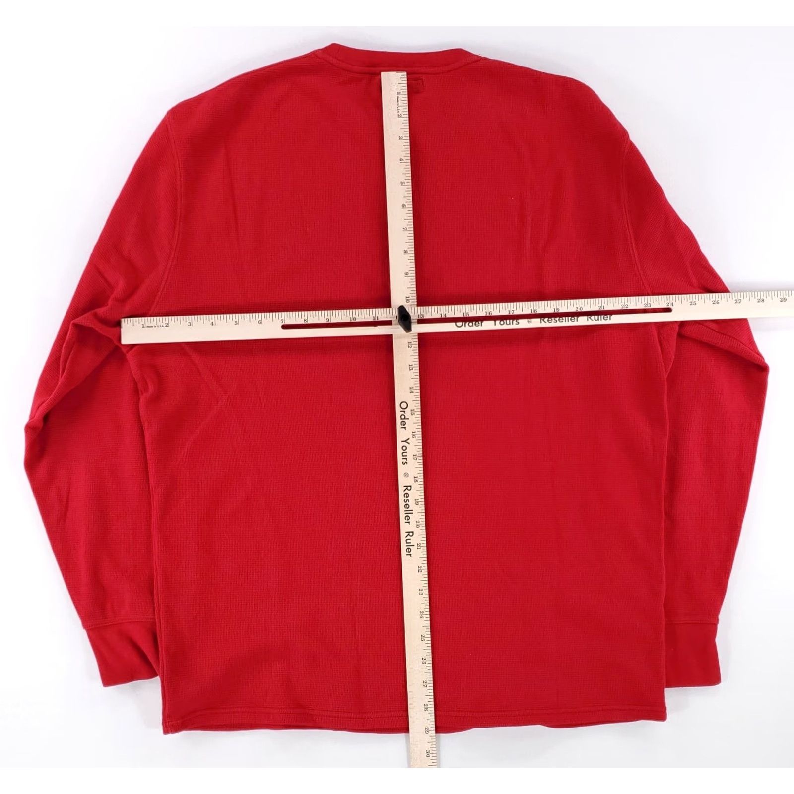 Polo Ralph Lauren Polo Ralph Lauren Long Sleeve Shirt Red Mens XXL Thermal Waffle Knit Shirt Size US XXL / EU 58 / 5 - 5 Thumbnail