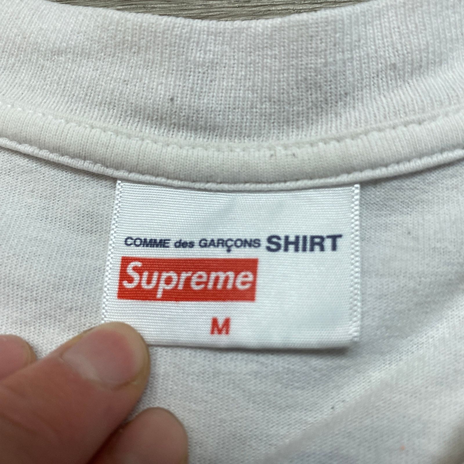 Comme des Garcons SHIRT × Supreme Comme des Garcons Shirt Supreme Split Box Logo Crop Shirt M Size US M / EU 48-50 / 2 - 6 Thumbnail