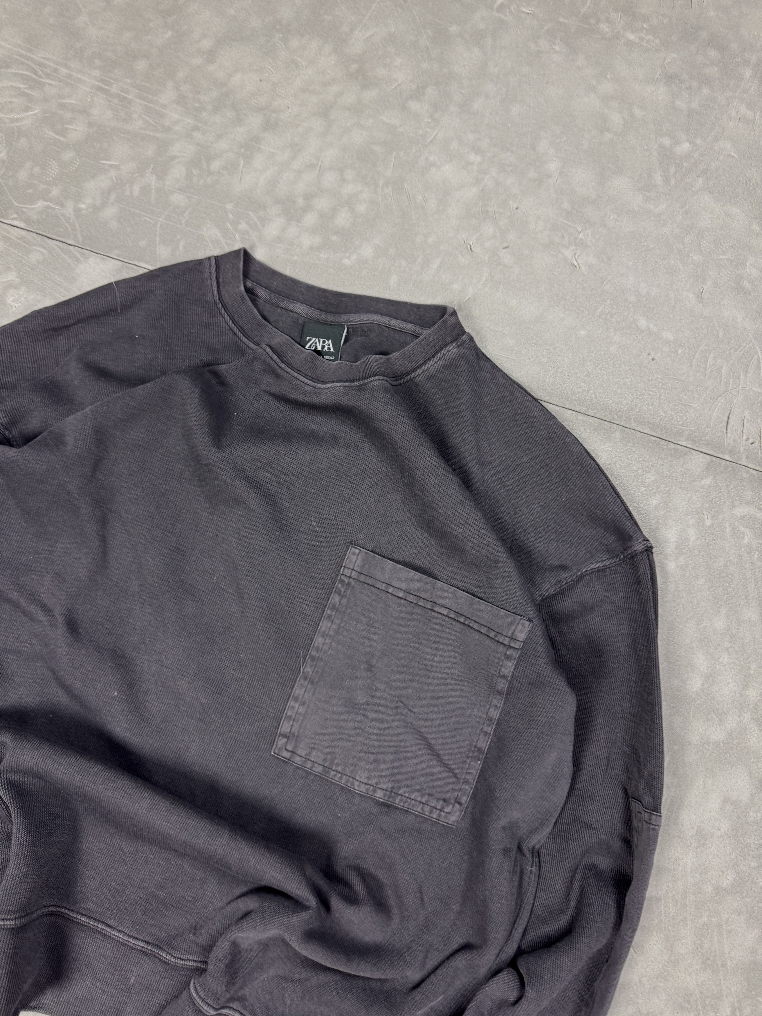 Vintage × Zara Zara washed oversize crewneck 90s 80s y2k sweatshirt Size US L / EU 52-54 / 3 - 5 Thumbnail