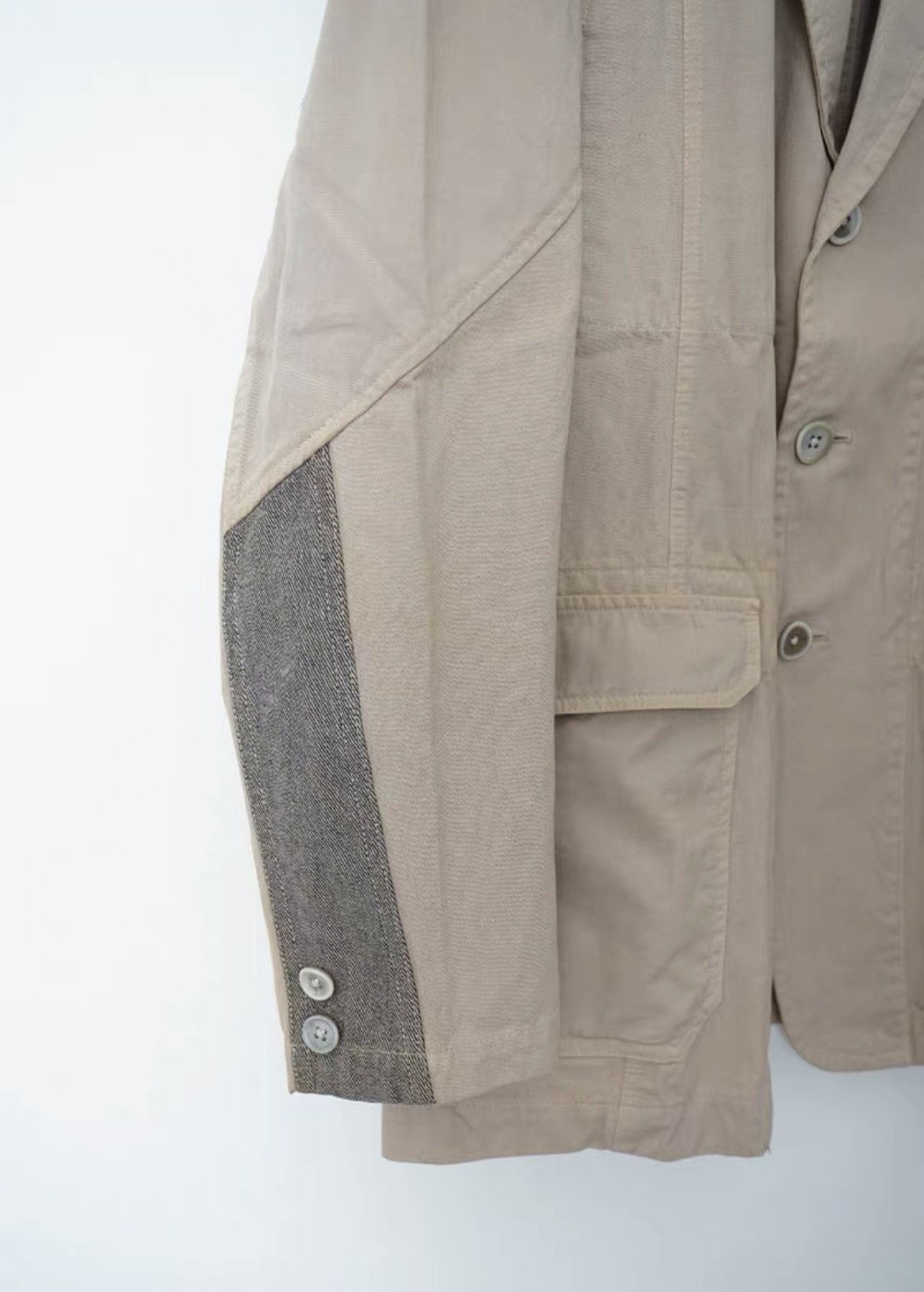 Yohji Yamamoto Yohji Yamamoto Y's for Men Oversized Panel Blazer Jacket Size US L / EU 52-54 / 3 - 6 Thumbnail