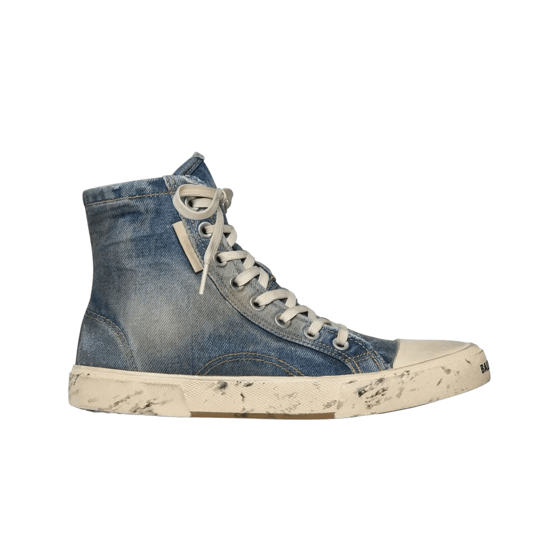 Balenciaga o1s1wg110525 Paris High Top Sneakers in Blue Size US 6 / EU 39 - 1 Thumbnail