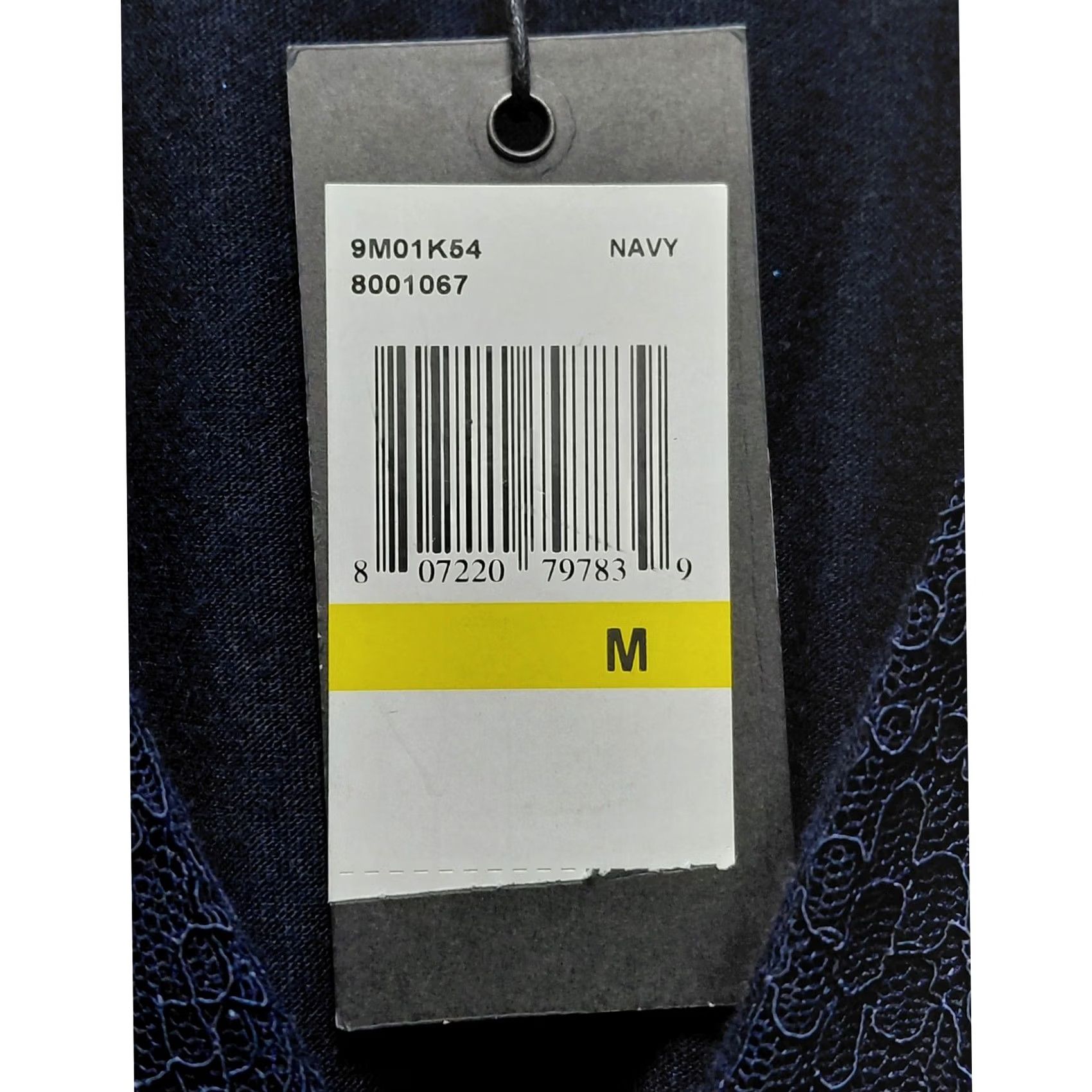 Vintage NWT Max Studio Navy Lace Ruffle Long Sleeve Dress | Size M | Women, A-Line, Party/Cocktail, V-Neck, Sheer Sleeves, Lined Body Size M / US 6-8 / IT 42-44 - 6 Thumbnail