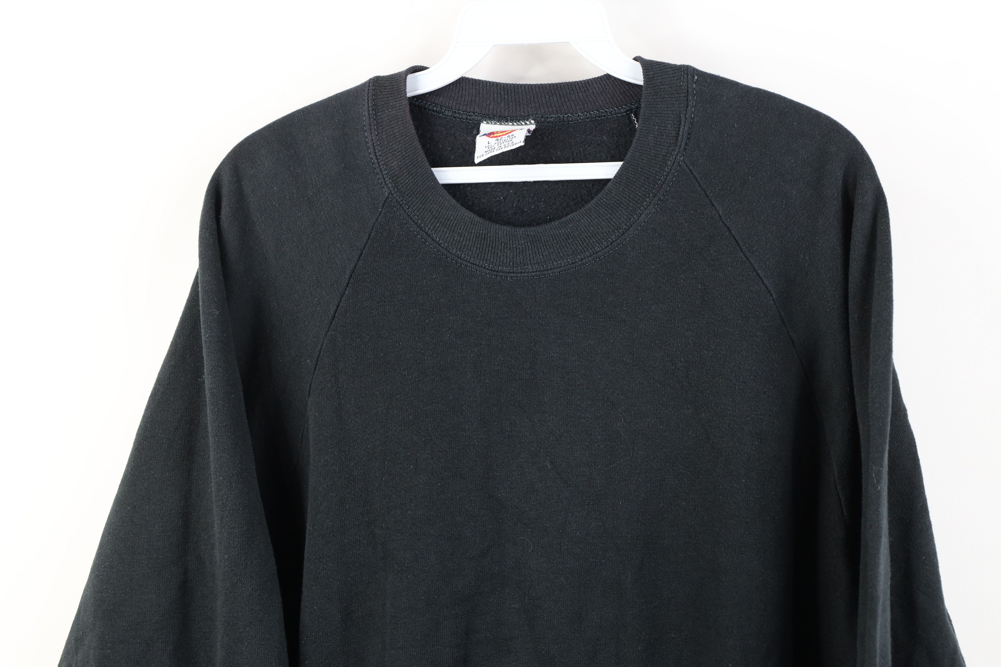Dickies Vintage 70s 80s Dickies Blank Crewneck Sweatshirt Black USA Size US L / EU 52-54 / 3 - 2 Thumbnail