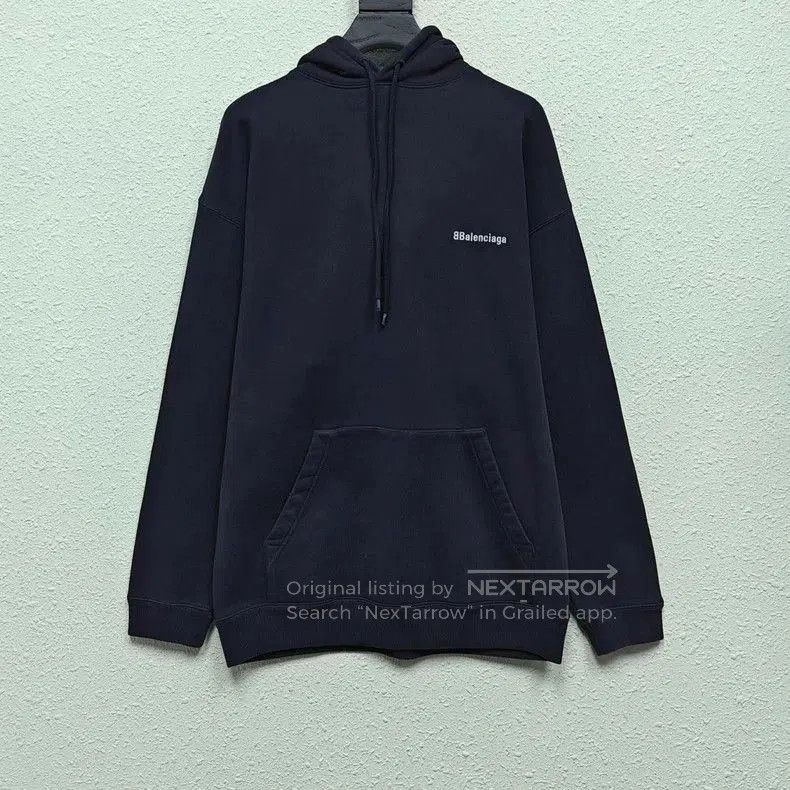 Balenciaga Double B Embroidered Hoodie.