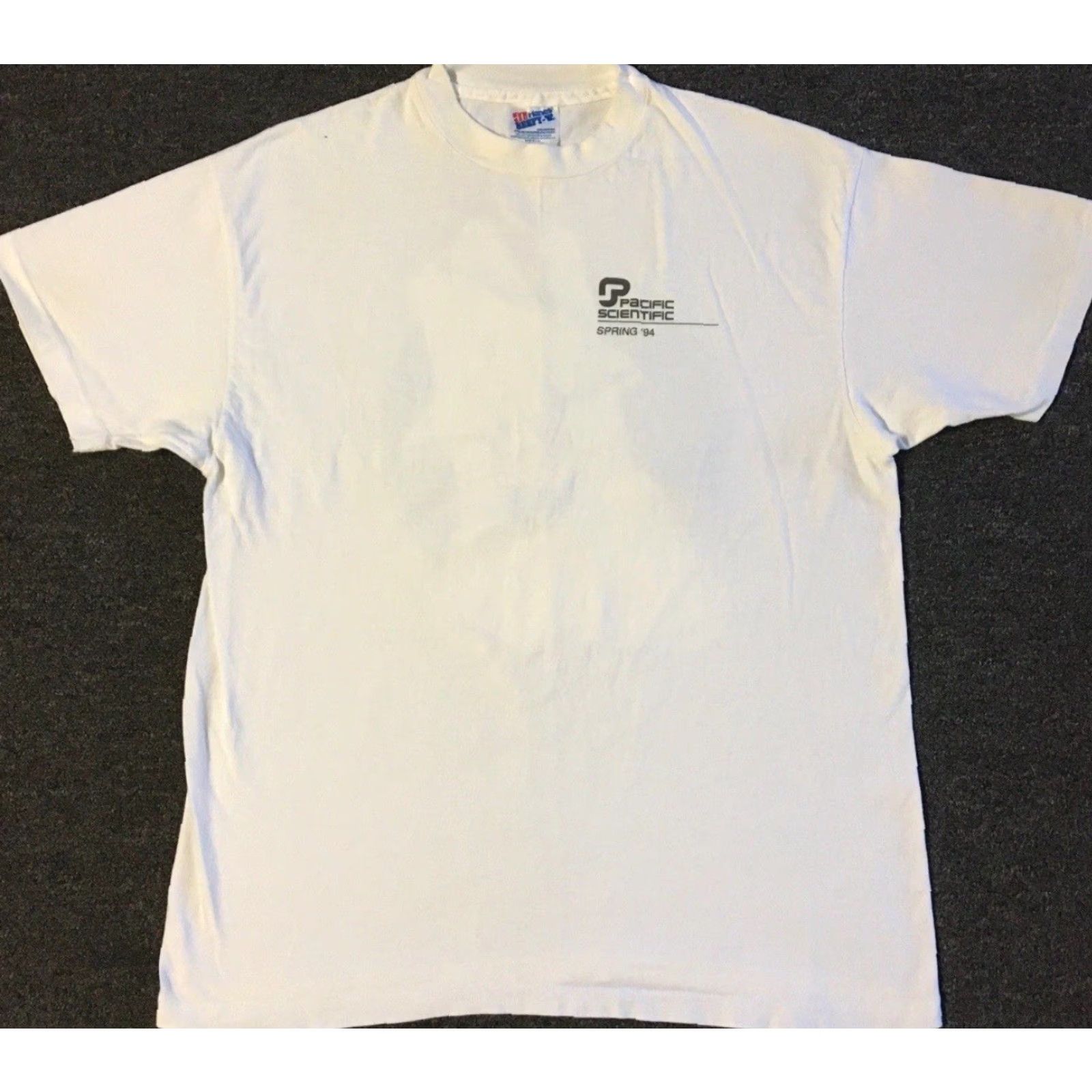 NASA VINTAGE Pacific Scientific Spaceship Shirt L White Men T-Shirt XS? Wait. Size US L / EU 52-54 / 3 - 2 Thumbnail