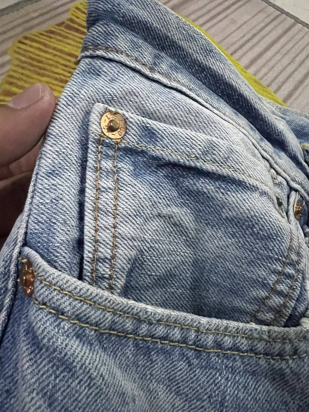 Levi's Vintage Levis 501 Distress Stone Wash Jean Size US 34 / EU 50 - 10 Thumbnail