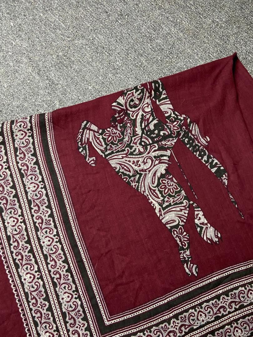 Burberry Prorsum Vintage Burberry Prorsum Paisley Equestrian Scarf (179) Size ONE SIZE - 11 Thumbnail