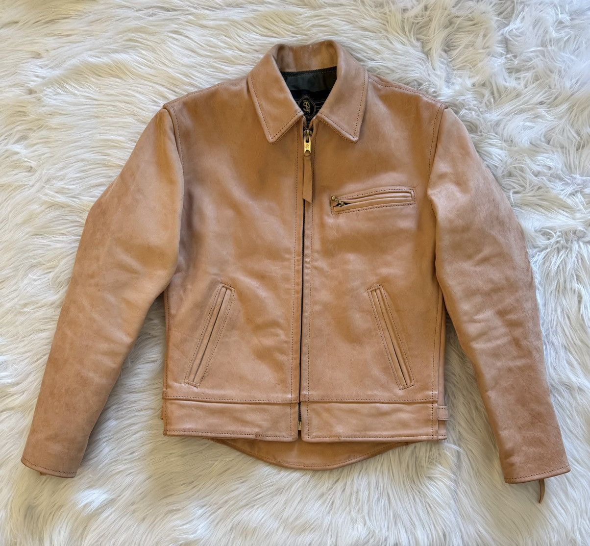 Simmons Bilt Simmons Bilt Liberator Leather Jacket Natural Horsehide 38 Size US S / EU 44-46 / 1 - 1 Thumbnail