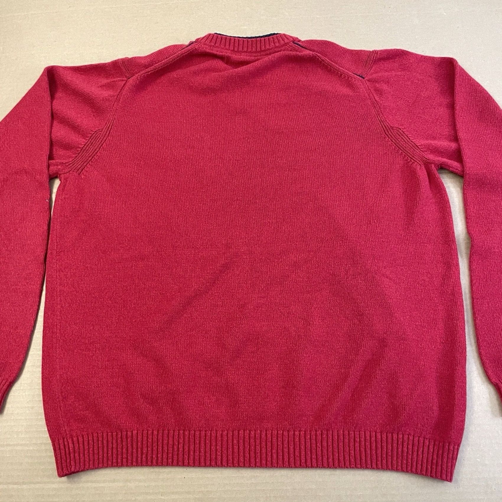 Tommy Hilfiger VINTAGE Tommy Hilfiger Sweater Adult XL Red Knit Pullover Logo Mens Size US XL / EU 56 / 4 - 7 Thumbnail