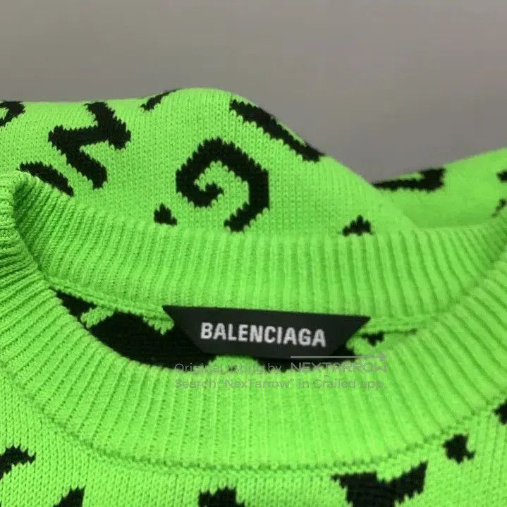 Balenciaga Balenciaga SS21 Logo Long Sleeve Knit Sweater. Size US S / EU 44-46 / 1 - 6 Thumbnail