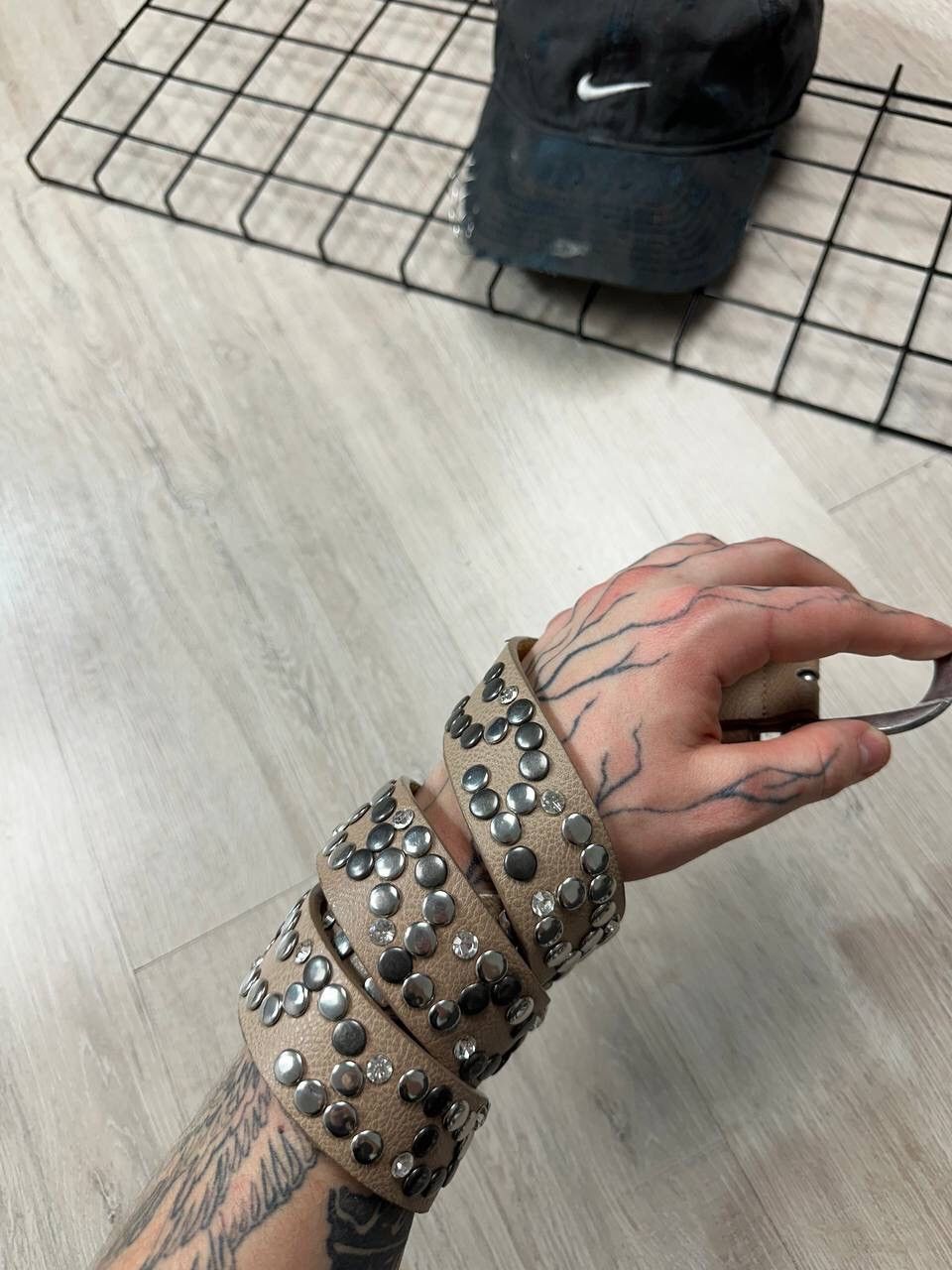 Hysteric Glamour × Japanese Brand × Vintage Crazy Rhinestones Vintage Y2K Belt Size ONE SIZE - 2 Thumbnail