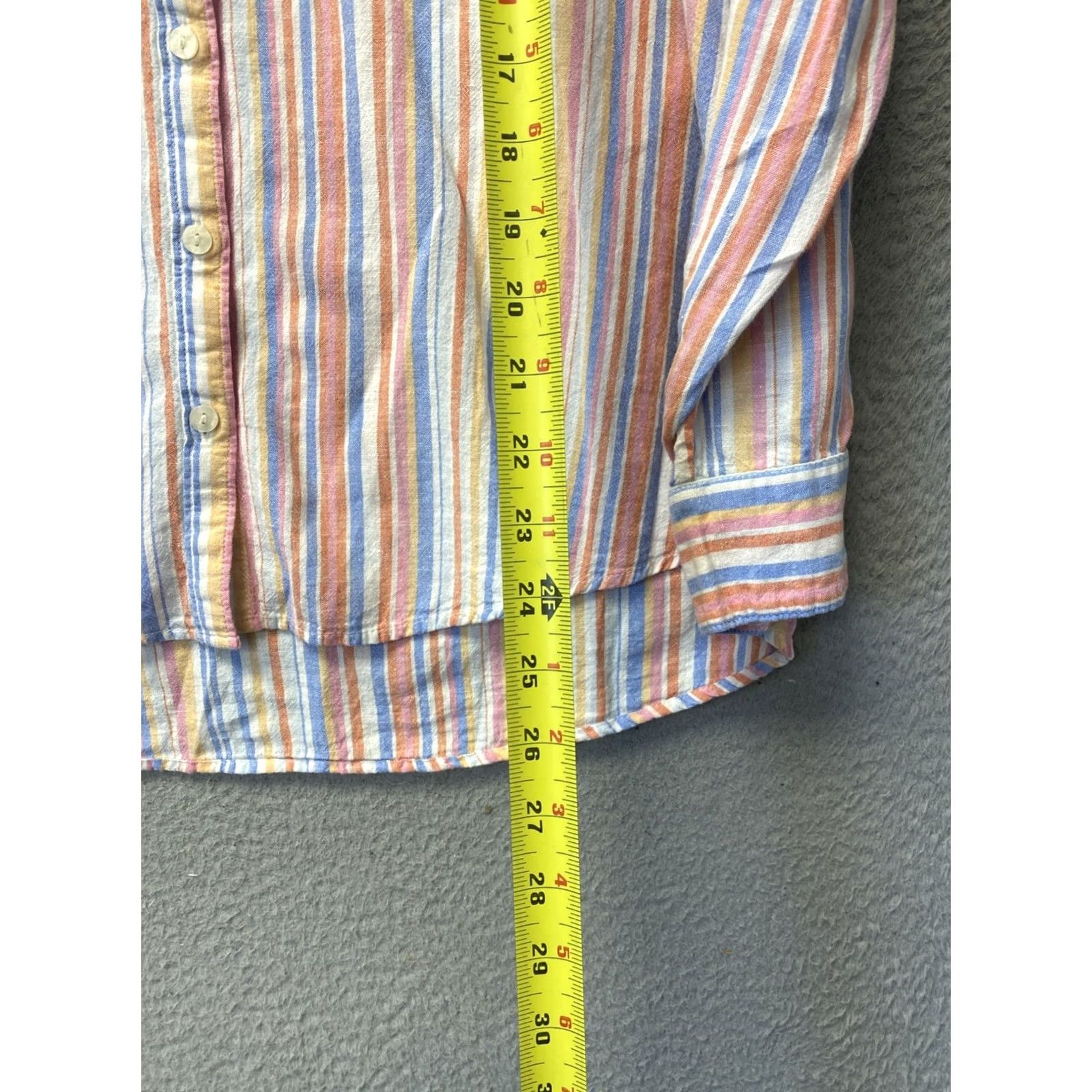 Old Navy Old Navy Button Shirt Women’s M Pink Linen Boyfriend Long Sleeve /0822 Size M / US 6-8 / IT 42-44 - 7 Thumbnail