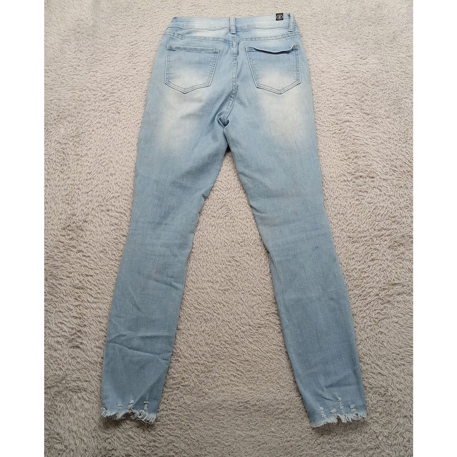 & Other Stories Elite Jeans 28 X 27 Women's Destressed High Rise Light Wash Size 28" / US 6 / IT 42 - 3 Thumbnail
