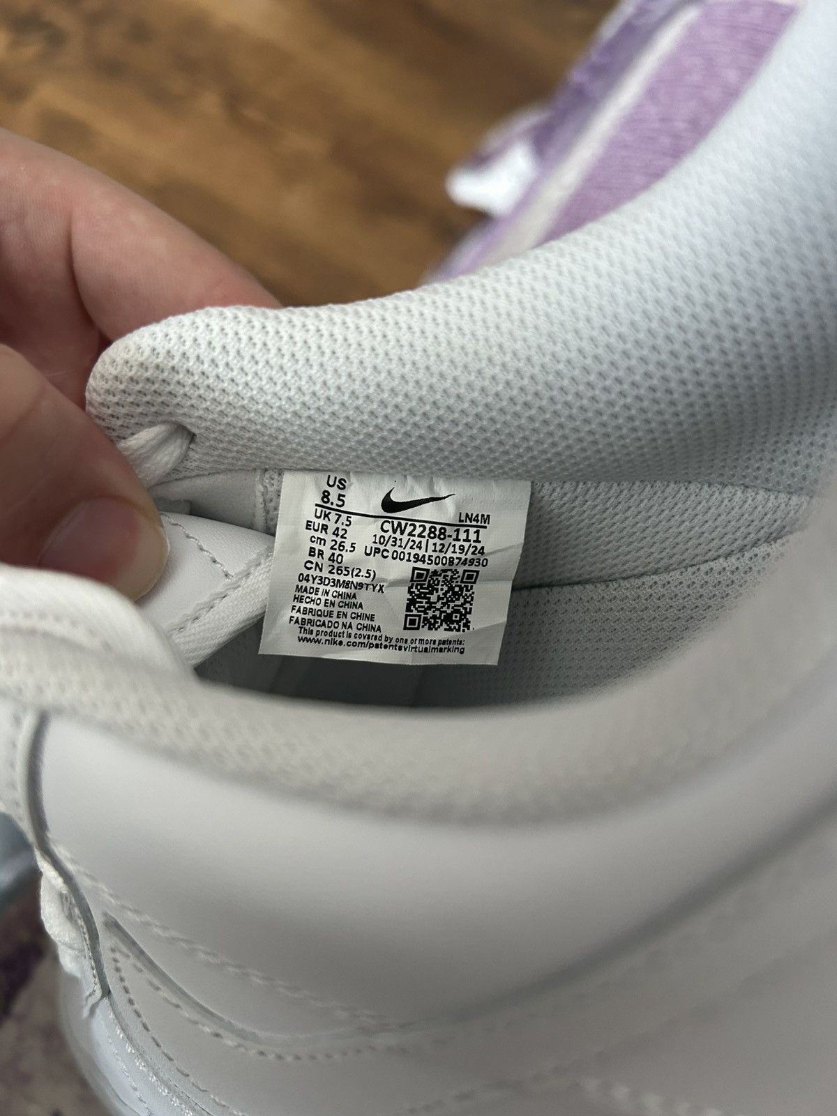 Nike Nike Air Force 1 White UK 7.5 / CM 26,5 Size US 7.5 / EU 40-41 - 6 Thumbnail