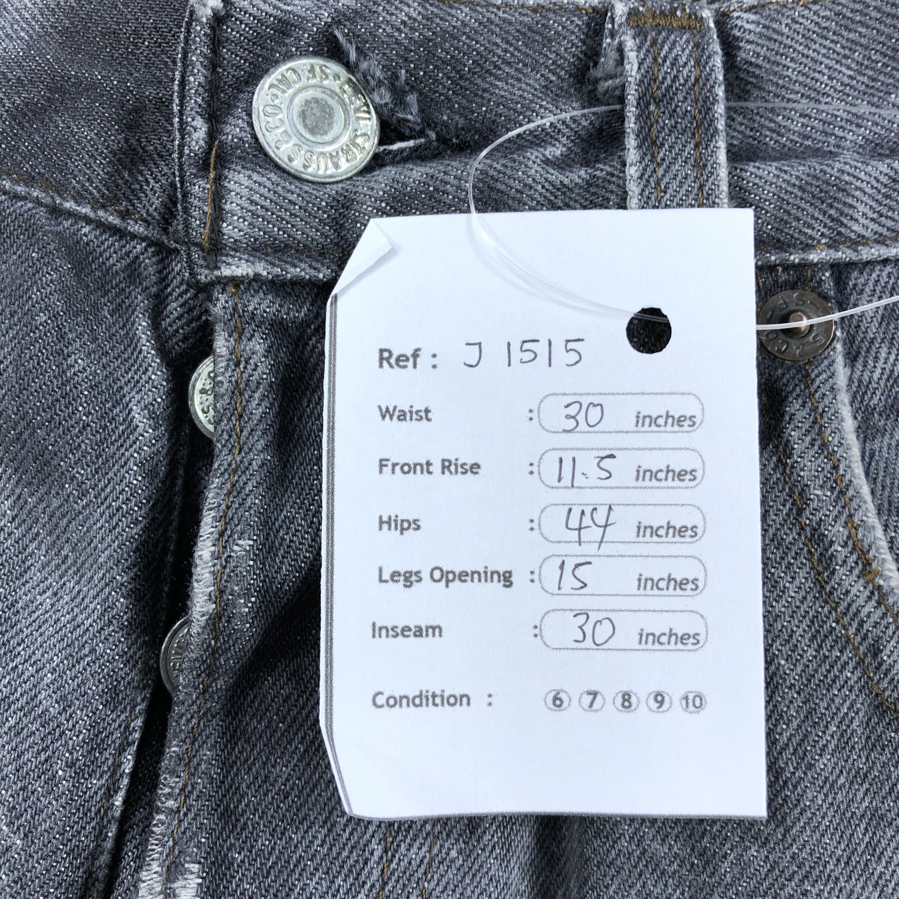 Levi's Vintage 90s Ripped Levis 501 Earth Tone Jeans-J1515 Size US 30 / EU 46 - 17 Thumbnail