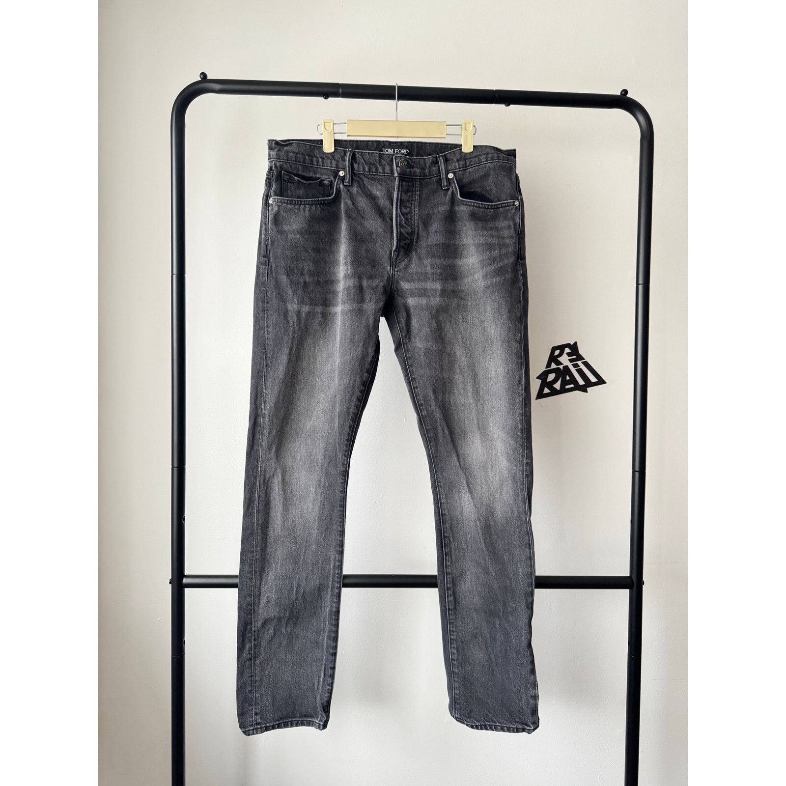 Tom Ford Tom Ford Slim Fit Gray Denim Jeans USA Size US L / EU 52-54 / 3 - 1 Thumbnail
