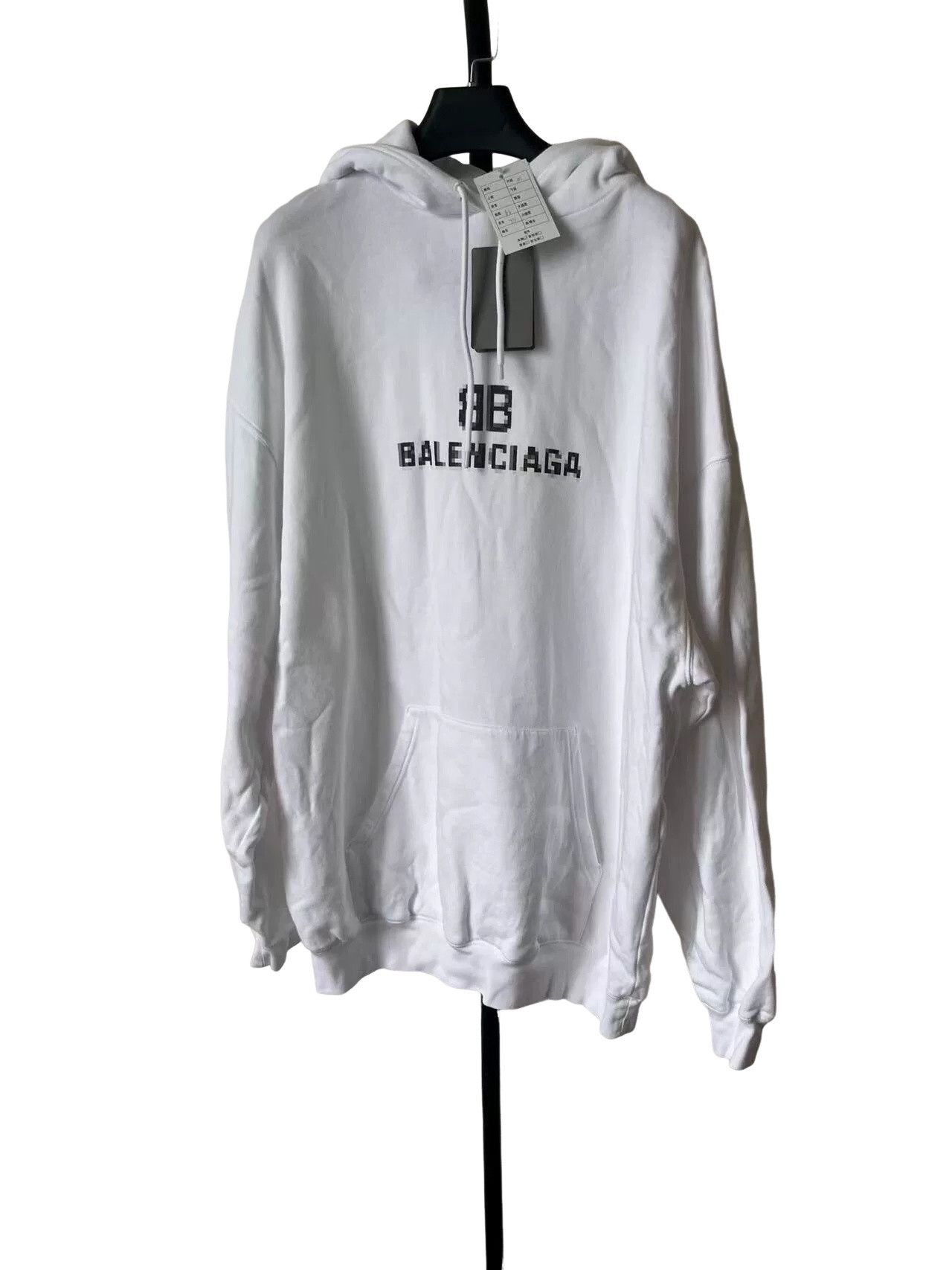 Balenciaga Balenciaga Pixel Logo Hoodie | Grailed