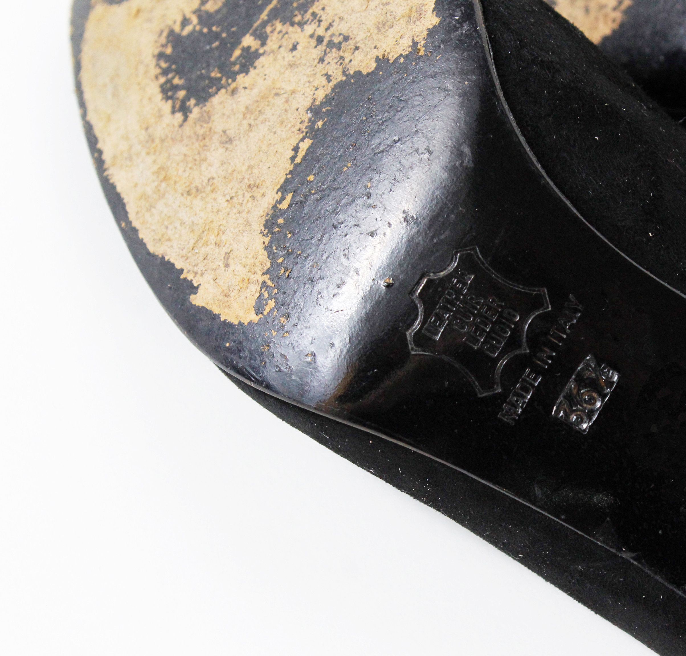 Saint Laurent Paris Yves Saint Laurent by Tom Ford Era Suede Heels Shoes Size US 6.5 / IT 36.5 - 12 Thumbnail