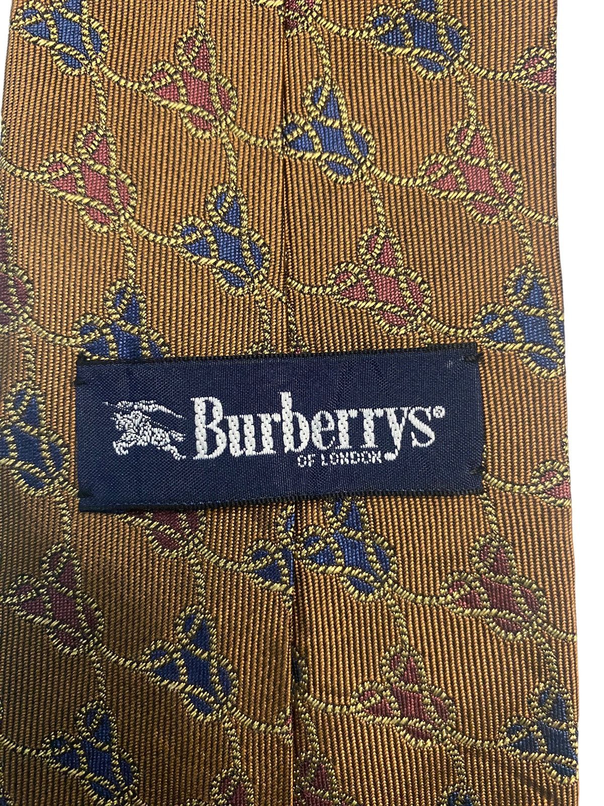 Burberry × Designer × Vintage 👍 Vintage Burberrys of London original authentic neck Ties Size ONE SIZE - 3 Thumbnail