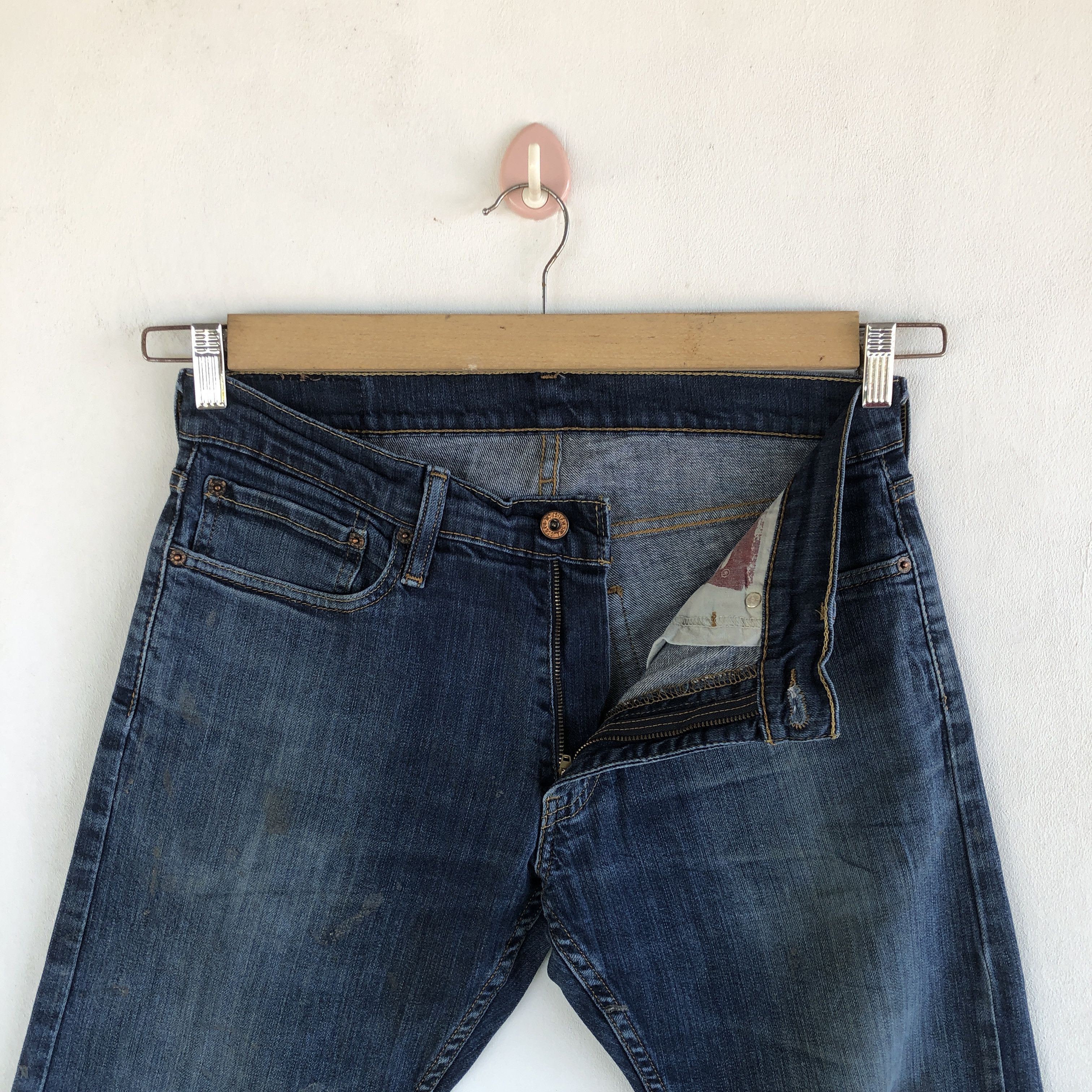 Levi's Vintage Y2K Levis 514 Faded Jeans Levi's Light Wash Denim Size US 30 / EU 46 - 6 Thumbnail