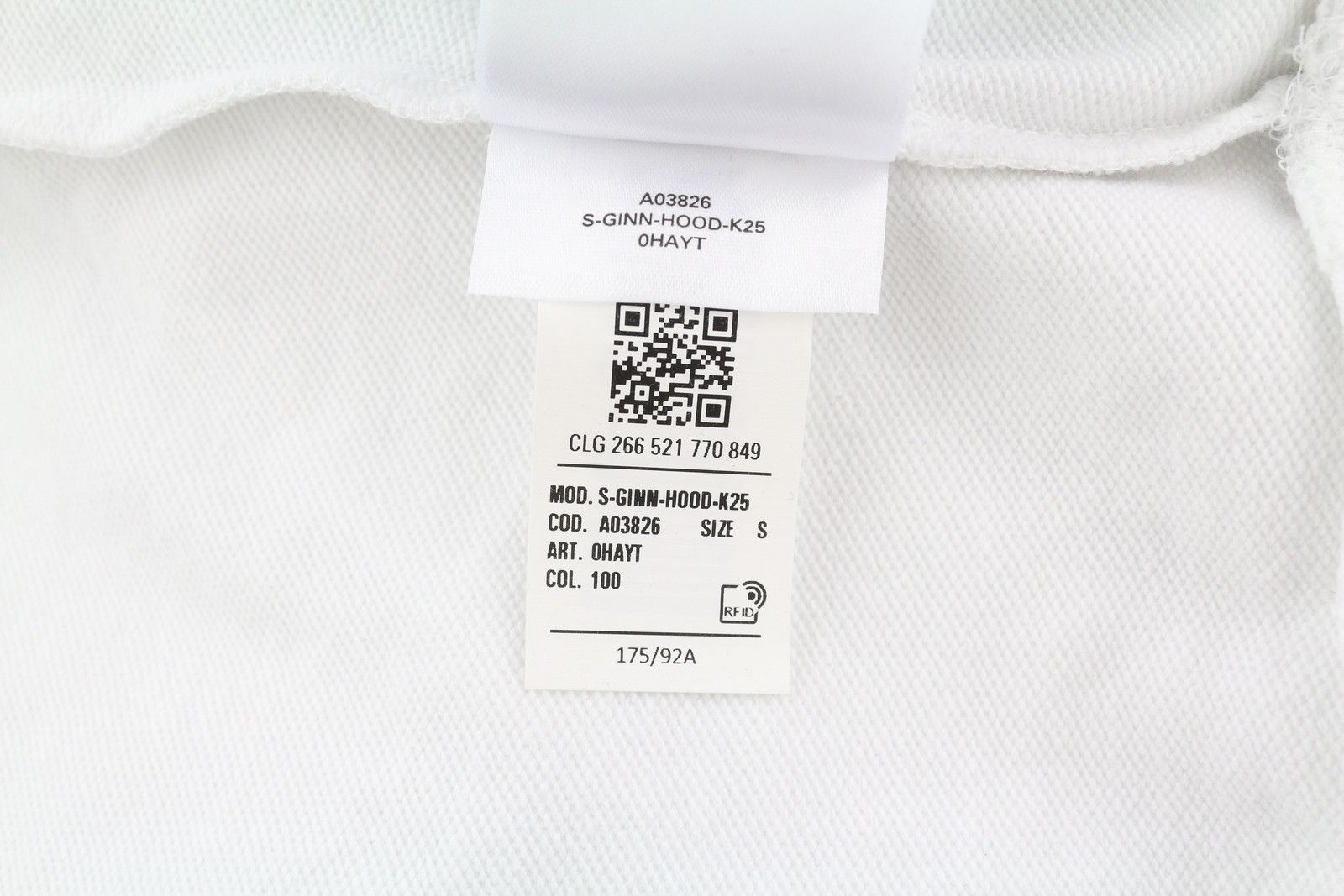 Diesel S-GINN-HOOD-K25 S White Logo Hoodie 41028 Size US S / EU 44-46 / 1 - 11 Thumbnail