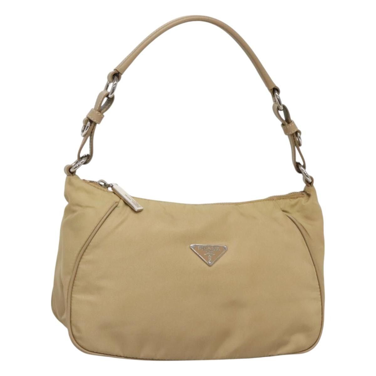 Prada PRADA Shoulder Bag Nylon Beige Silver Size ONE SIZE - 1 Thumbnail