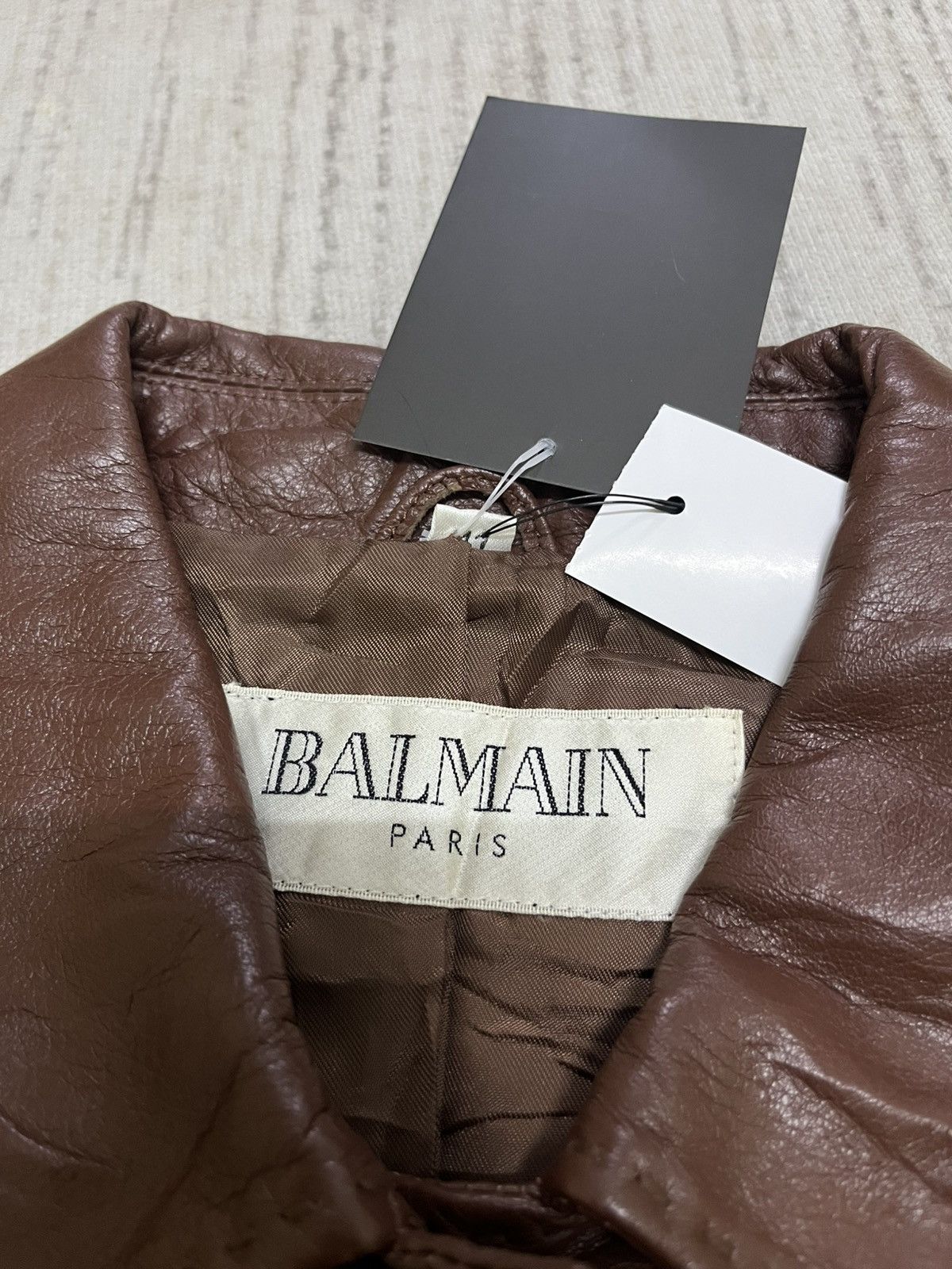 Balmain Vintage 80s balmain lambskin jacket Size US M / EU 48-50 / 2 - 7 Thumbnail