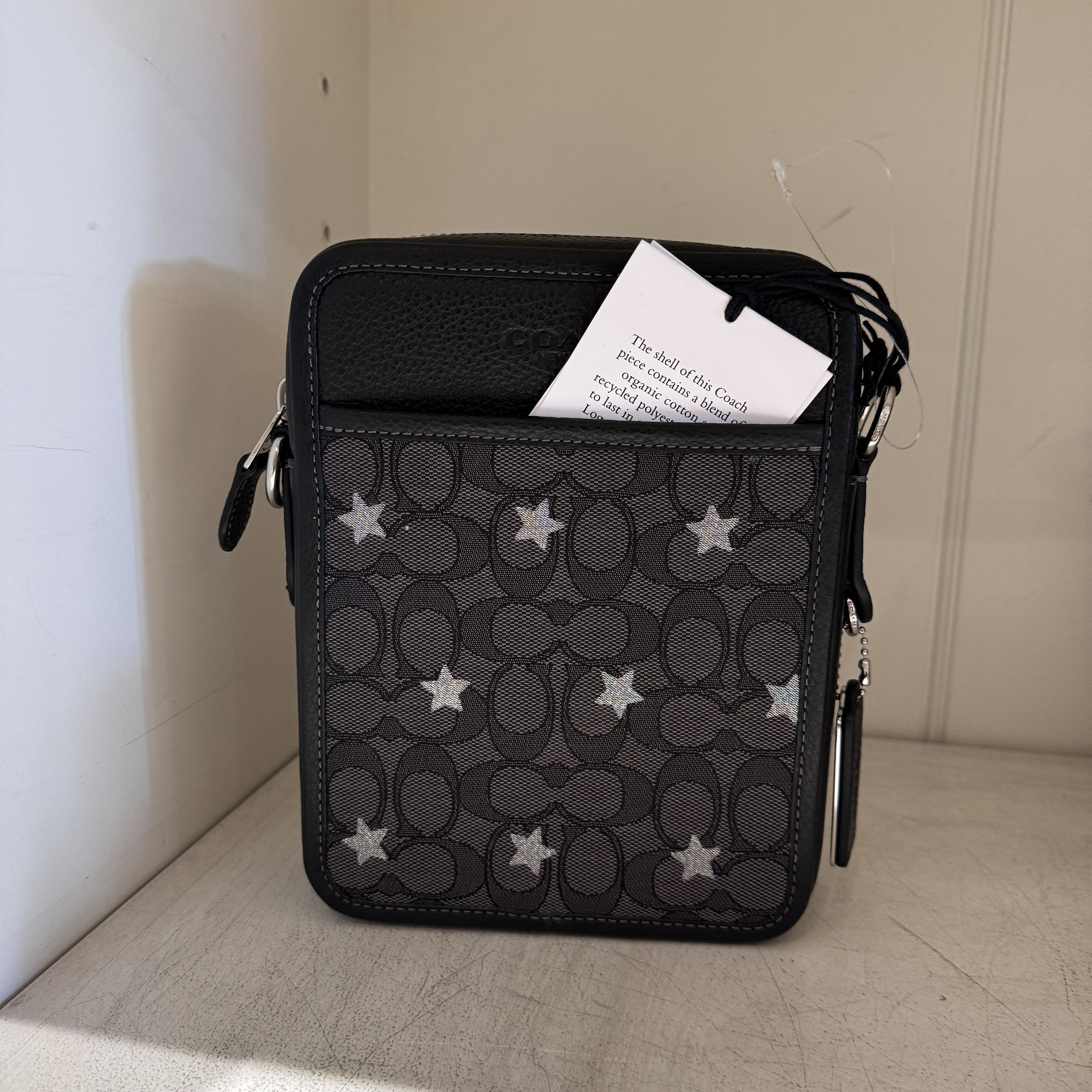 image of Coach Sullivan Crossbody In Signature Jacquard Cp177 in Black, Men's