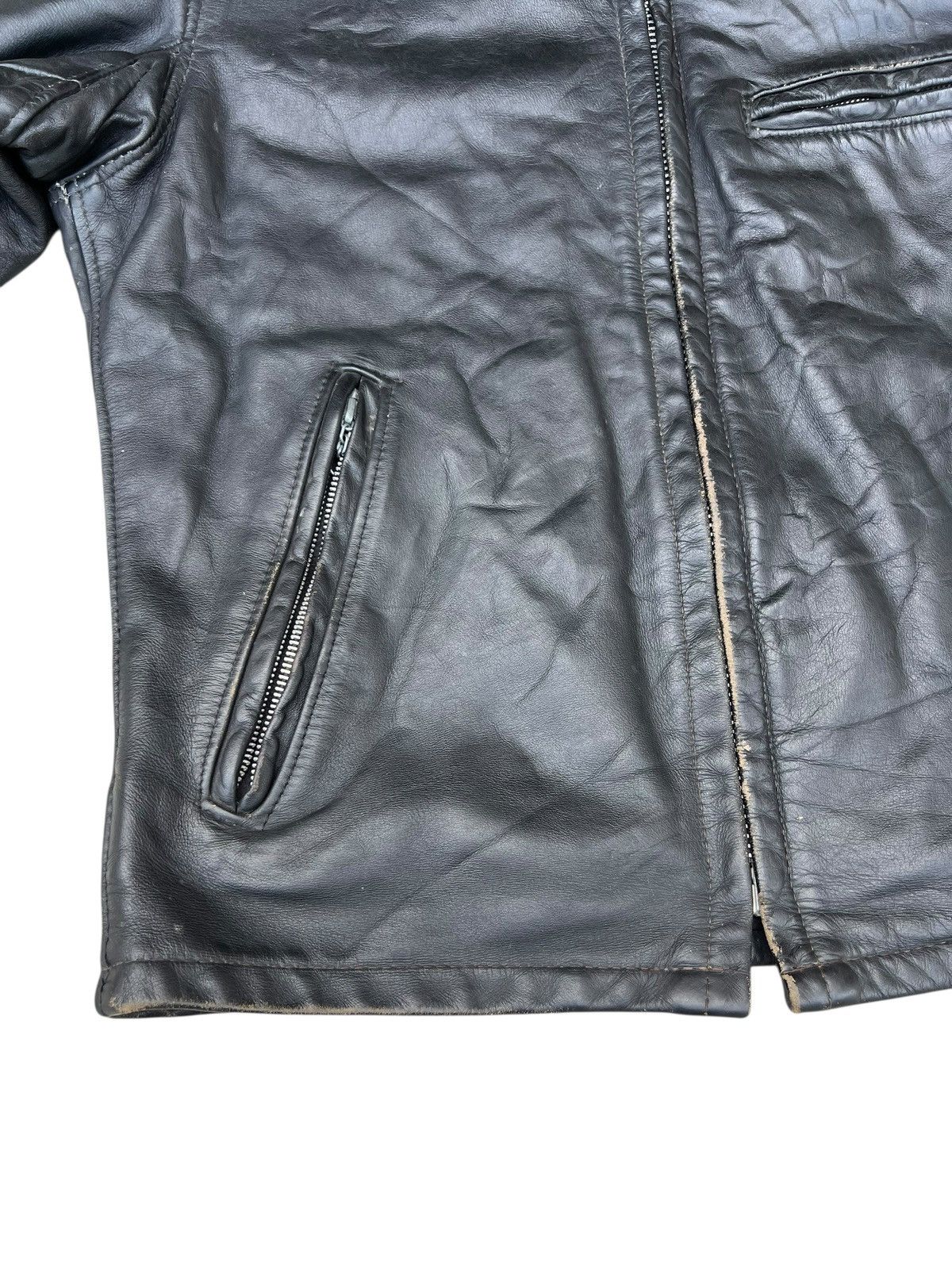 Schott Vintage 80s Schott 642 Distress Patina Leather Rider Jacket Size US S / EU 44-46 / 1 - 7 Thumbnail