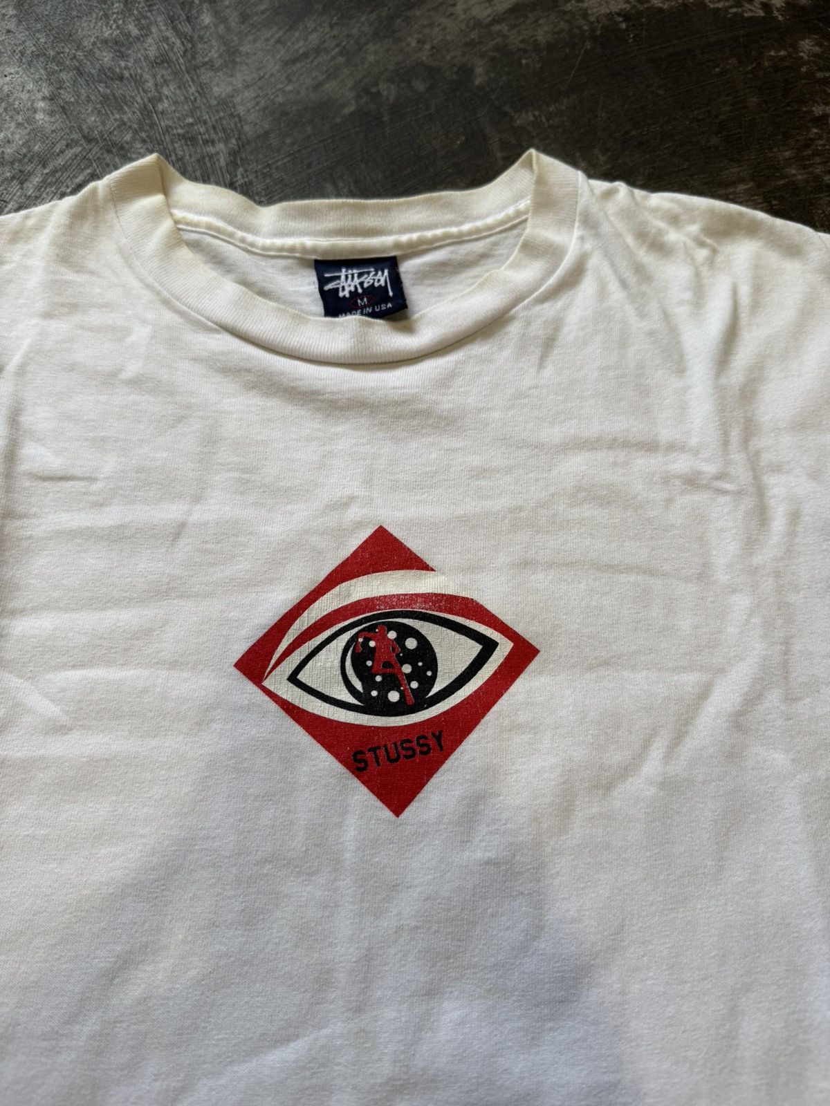 Stussy VINTAGE 90’S STUSSY ONE EYE T-SHIRT 🔥RARE🔥 Size US M / EU 48-50 / 2 - 2 Thumbnail