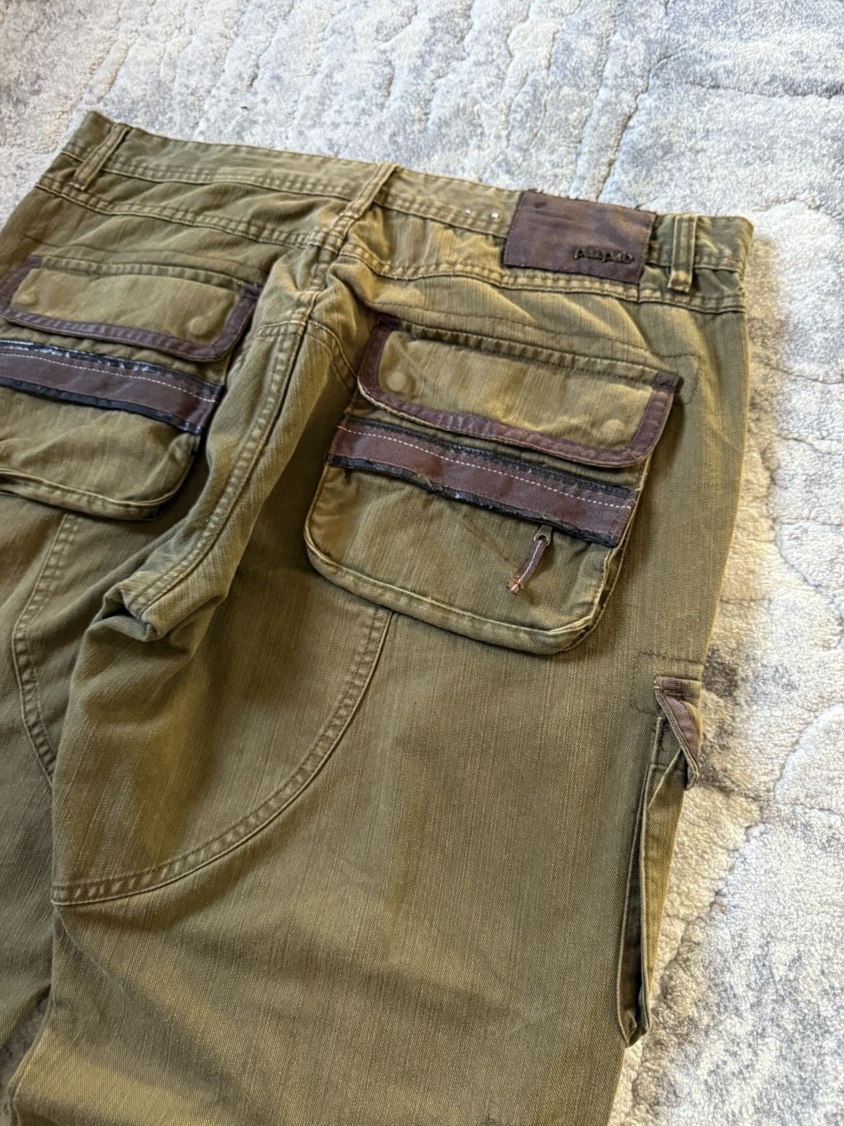Pelle Pelle Pelle pelle Multi Pocket Parachute Baggy Cargo Pants Size US 38 / EU 54 - 15 Thumbnail
