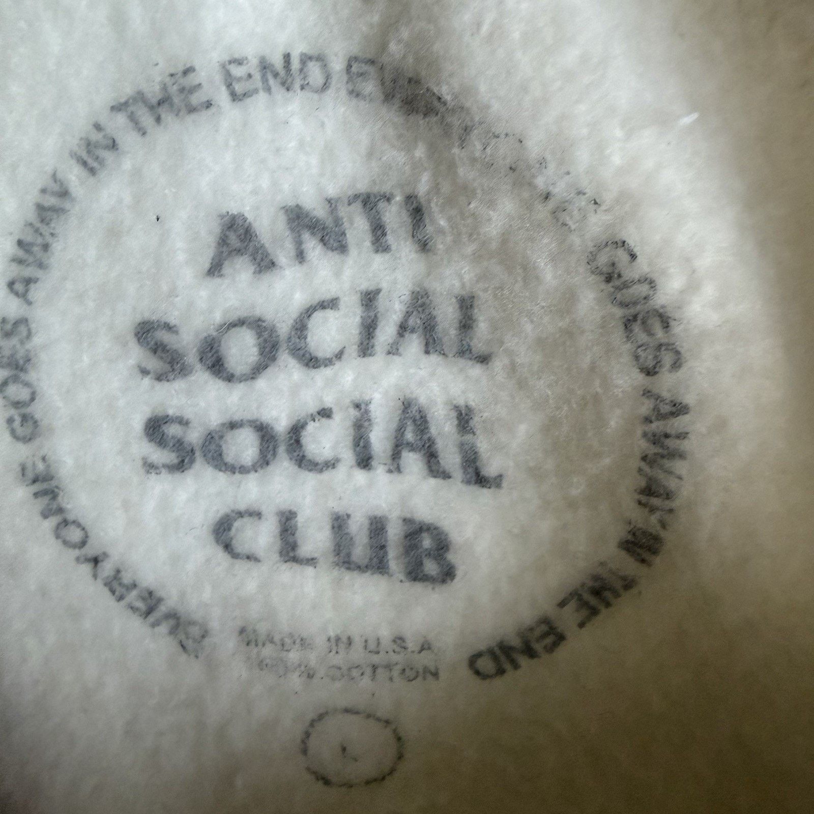 Anti Social Social Club Anti Social Social Club Hoodie Beige L Size US L / EU 52-54 / 3 - 7 Thumbnail