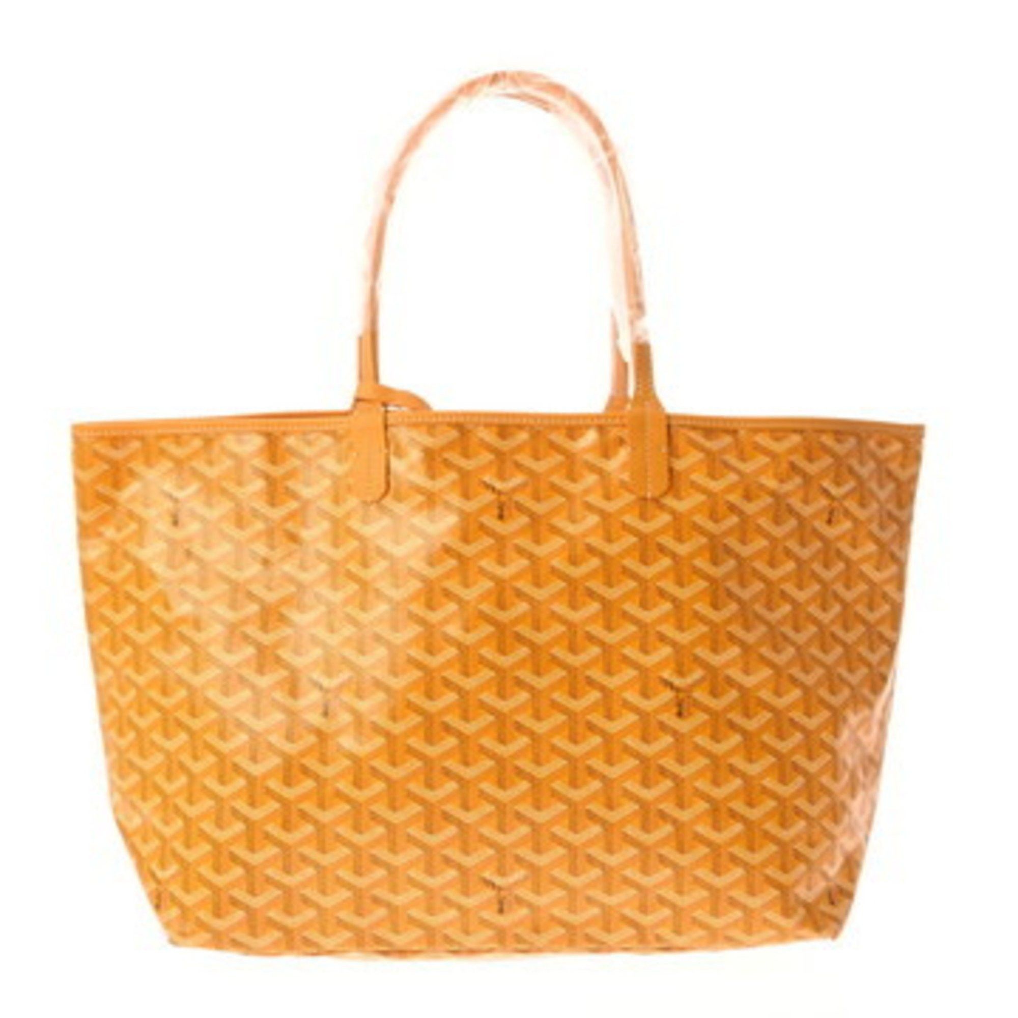 GOYARD Saint Louis PM Herringbone Yellow Unisex PVC Tote Bag Unused