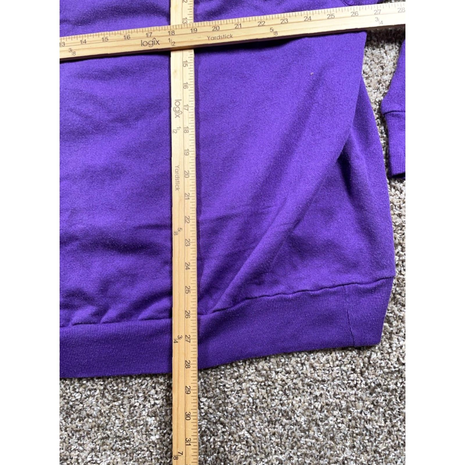 McGregor VINTAGE MacGregor Sweatshirt 90s Women's 3XL Purple Raglan Crew Neck Solid Fleece Pullover Size XXL / US 16-18 / IT 52-54 - 7 Thumbnail