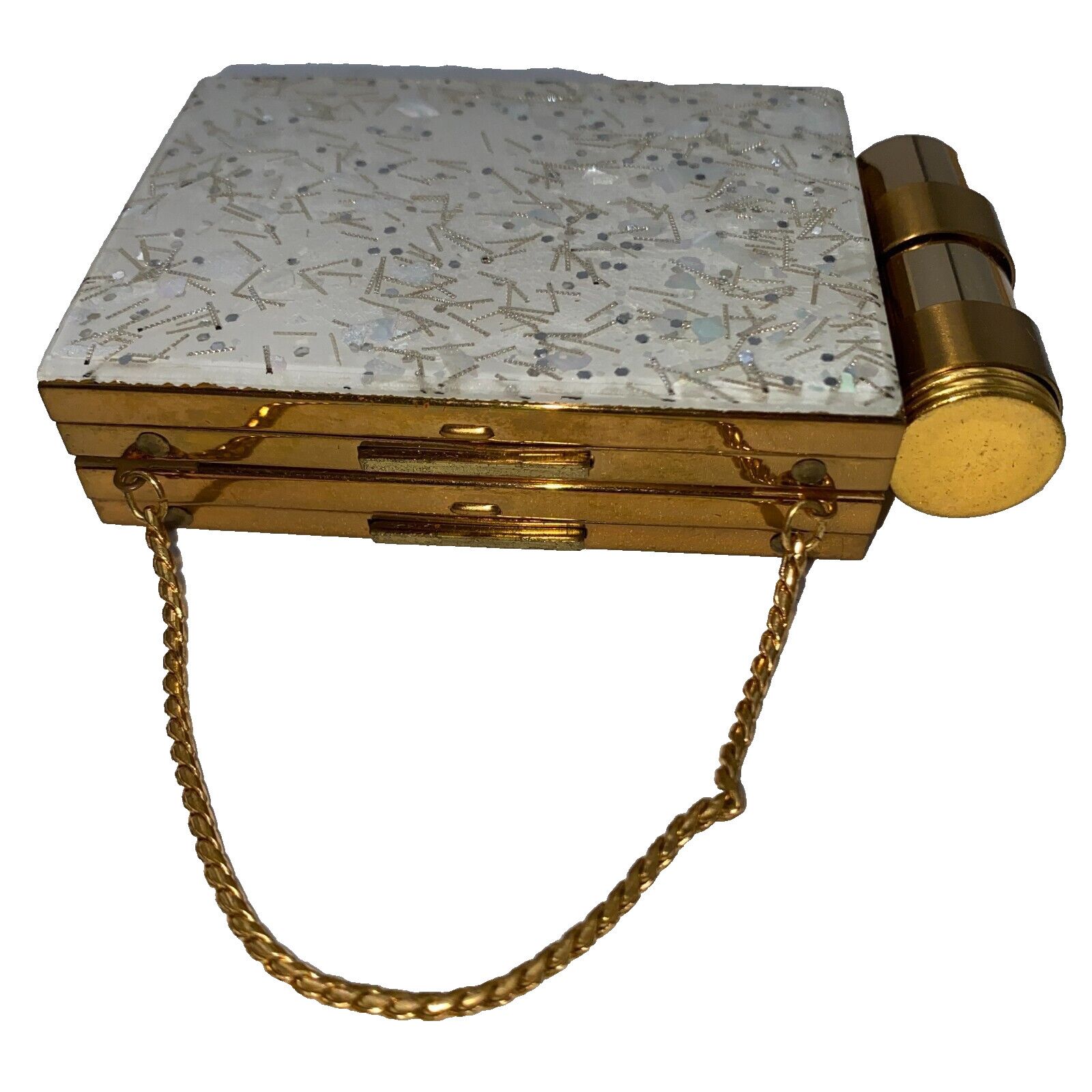 Other Zell 5th Avenue Confetti Lucite Party Case Minaudiere 1950s Size ONE SIZE - 2 Thumbnail